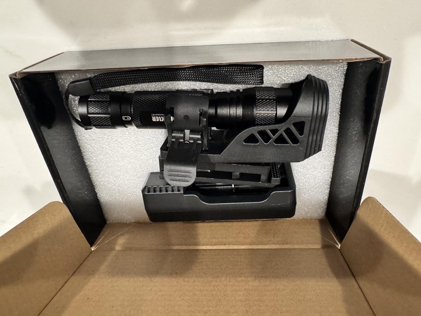 SAOPRKLER Tactical Flashlights High Lumen-Police 1200 LM Flashlight with Holster for Duty Belt, Single Mode LED Flashlight for Camping/Law Enforcement-Sentinel-X1 customer photo 1