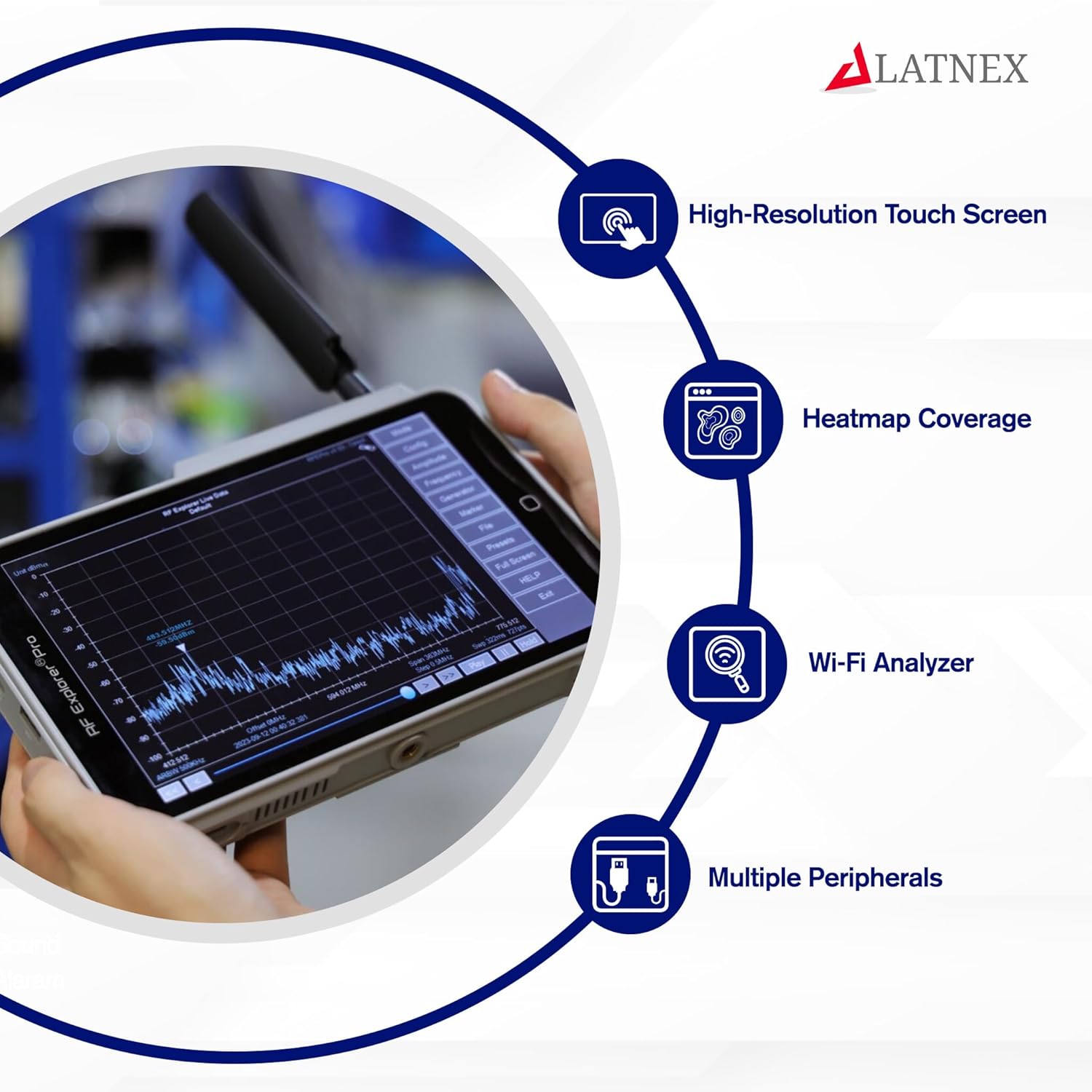 RF Explorer PRO Spectrum Analyzer with Aluminum Case up to 3.3GHz. Includes Signal Tracking Generator and Power Meter Capability (15MHz to 3.3GHz) customer photo 4