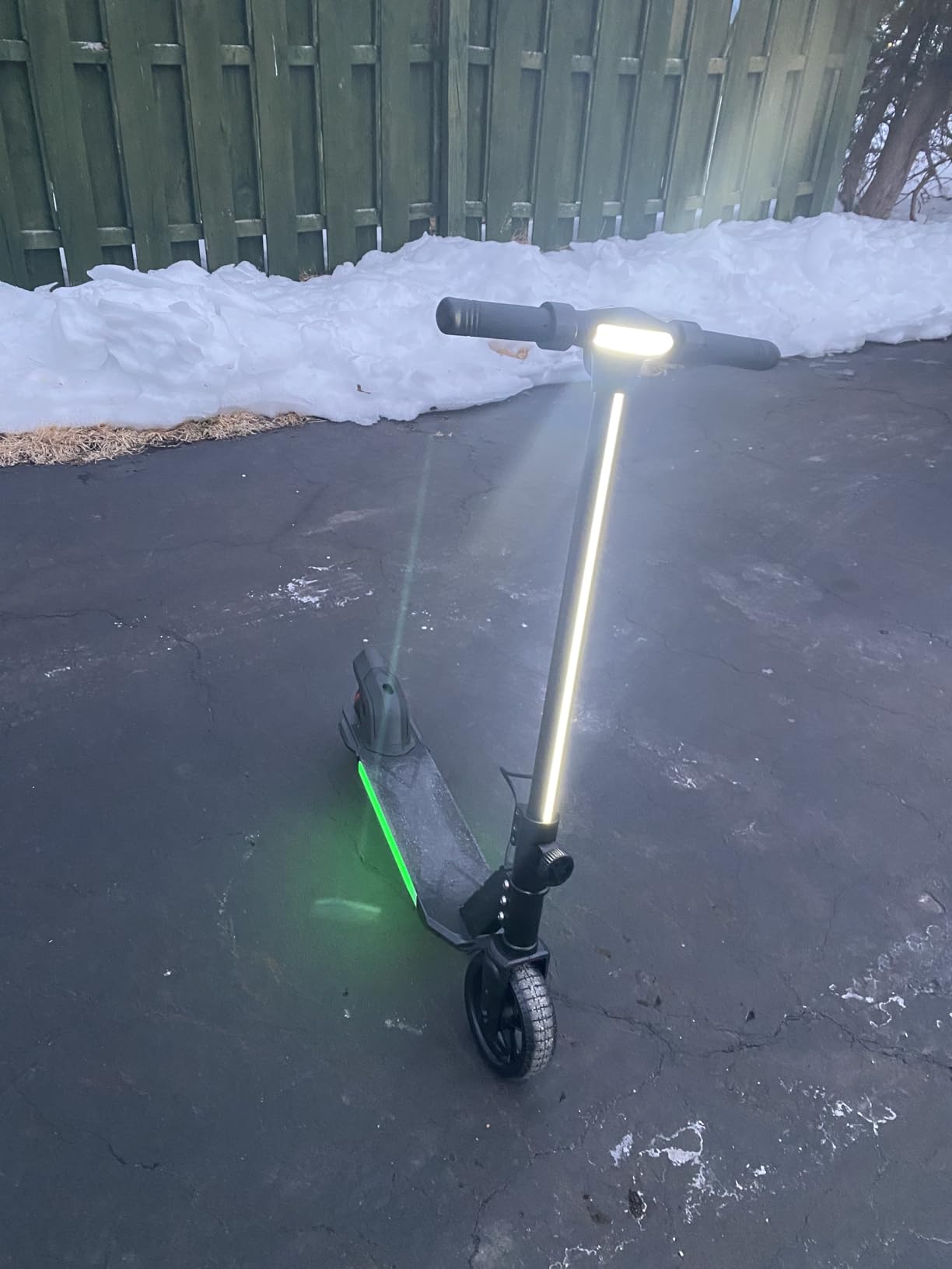 Foldable Electric Scooter for Kids, with Bright Front LED Lights, Shining Pedal, LED Display, Dual Brakes 150W Motor Kids Electric Scooter, UL2272 Certified customer photo 2
