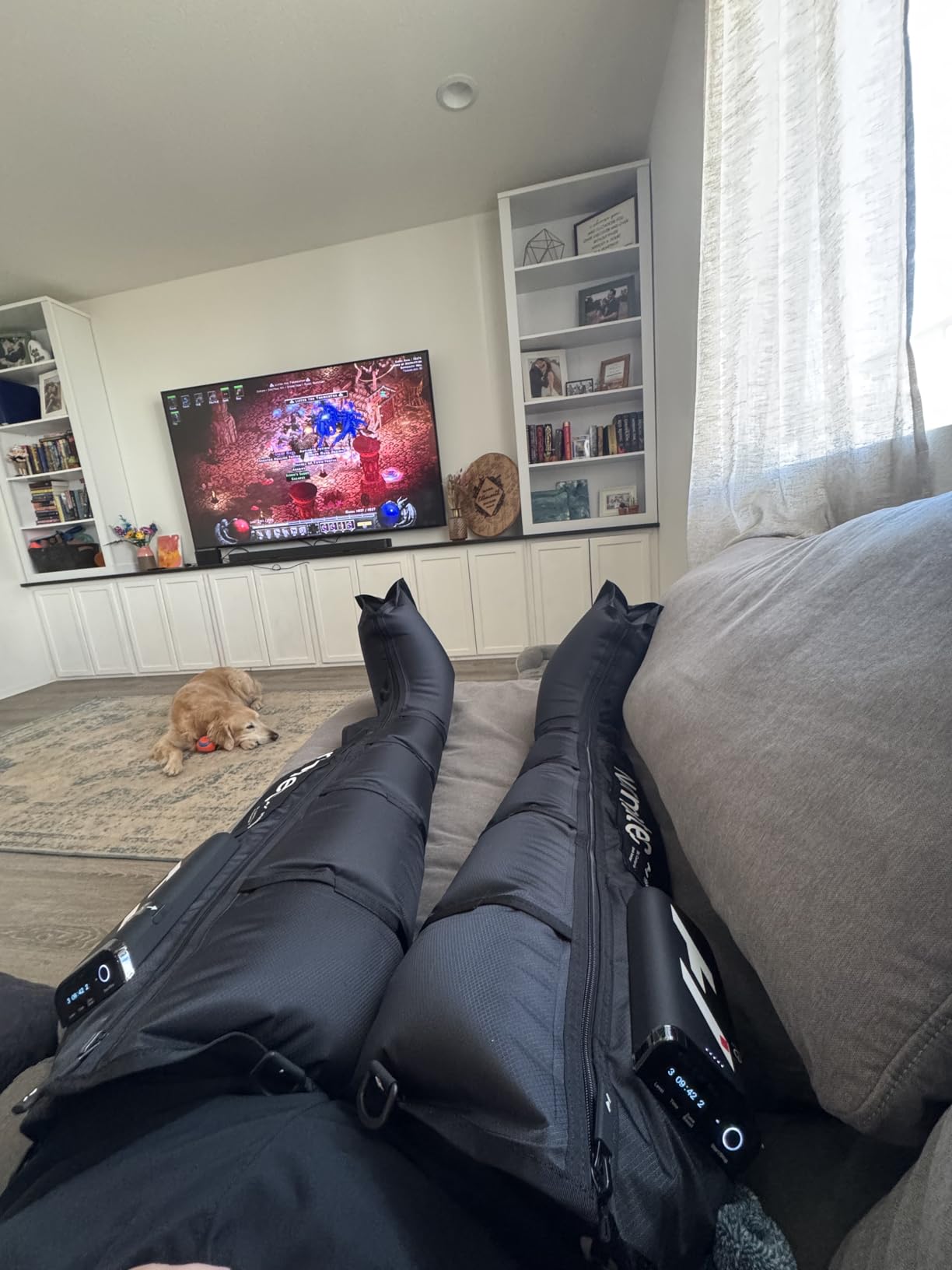Normatec Elite Legs Size Standard - Dynamic Air Compression Massage - Helps Increase Circulation in Legs, Reduces Muscle Pain and Aches and Improves Recovery Time Post-Workout customer photo 2