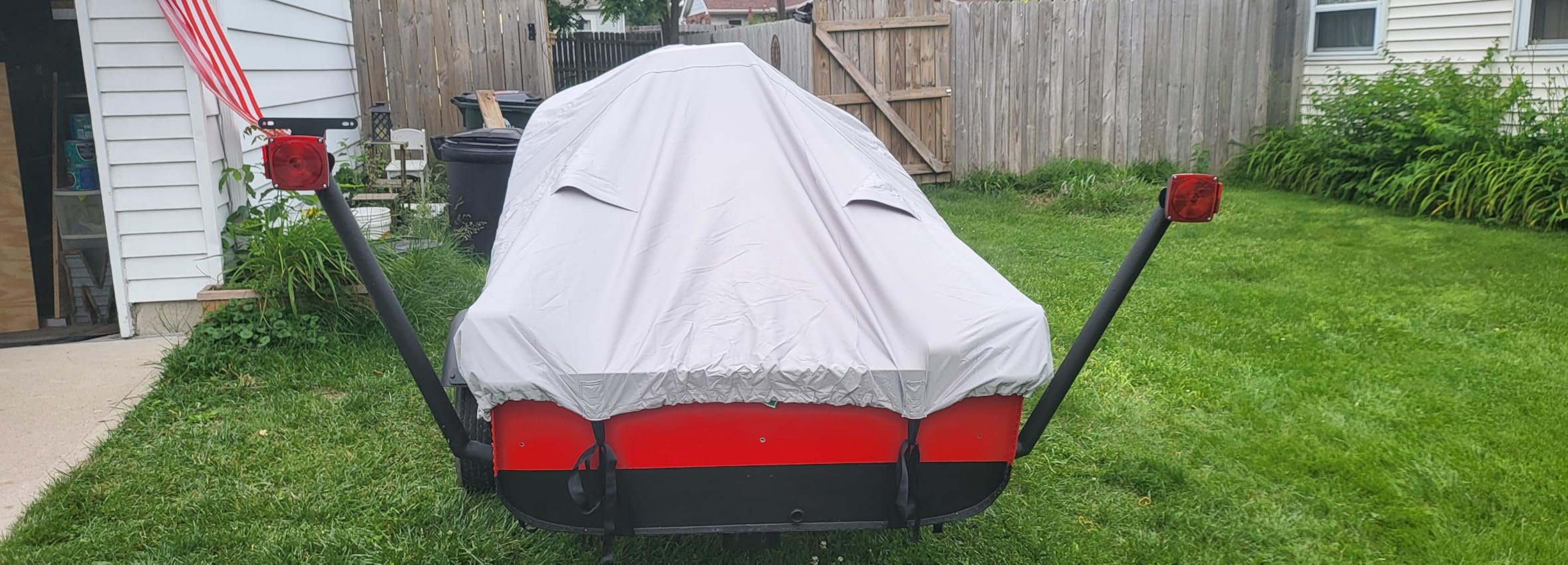 Jet Ski Cover VINPATIO 600D Trailerable Jetski Cover, Heavy Duty 100% Waterproof and UV Protection PWC Cover, 96