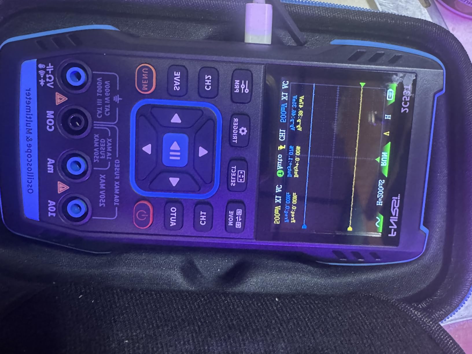 FNIRSI 2C53T Upgraded Handheld Oscilloscope, 50MHz Bandwidth, 3IN1 Digital Oscilloscope Multimeter DDS Generator, 250MS/s Sampling Rate, 19999 Counts customer photo 2