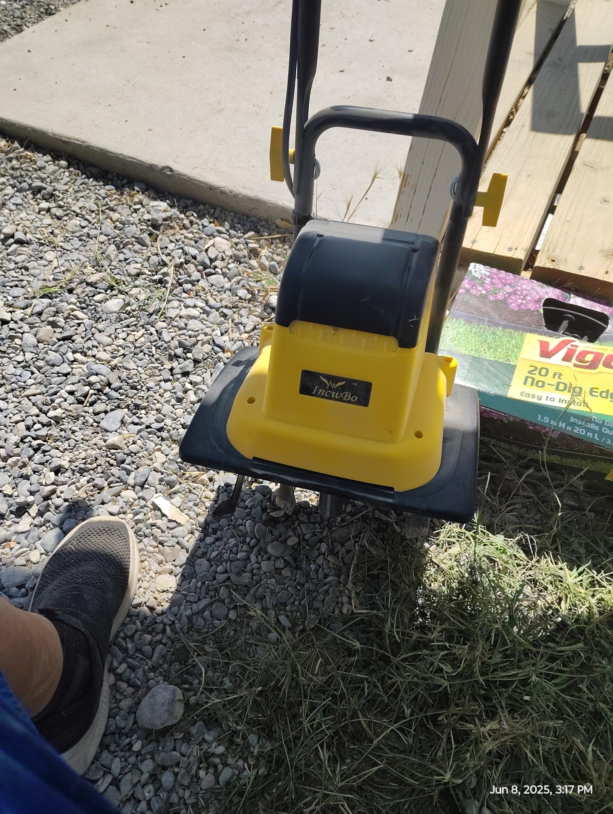 IncwBo 8.5AMP 12Inch Corded Tiller Cultivator 8-inch Depth Rototillers for Gardening, 360RPM Electric Garden Tiller with LT-201D Socket customer photo 2