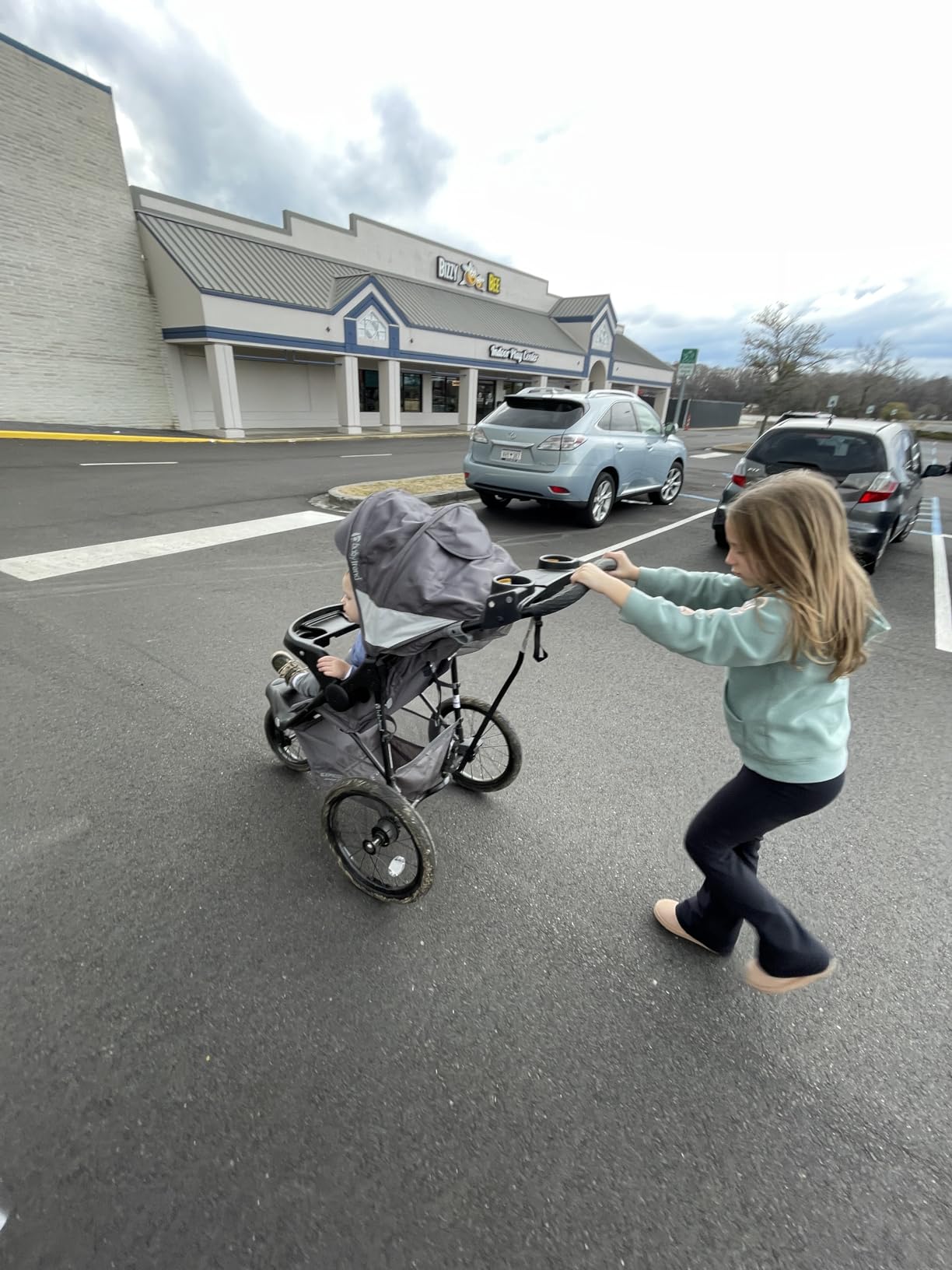 Baby Trend Expedition Zero Flat Jogger with LED Lights, Dash Grey customer photo 2