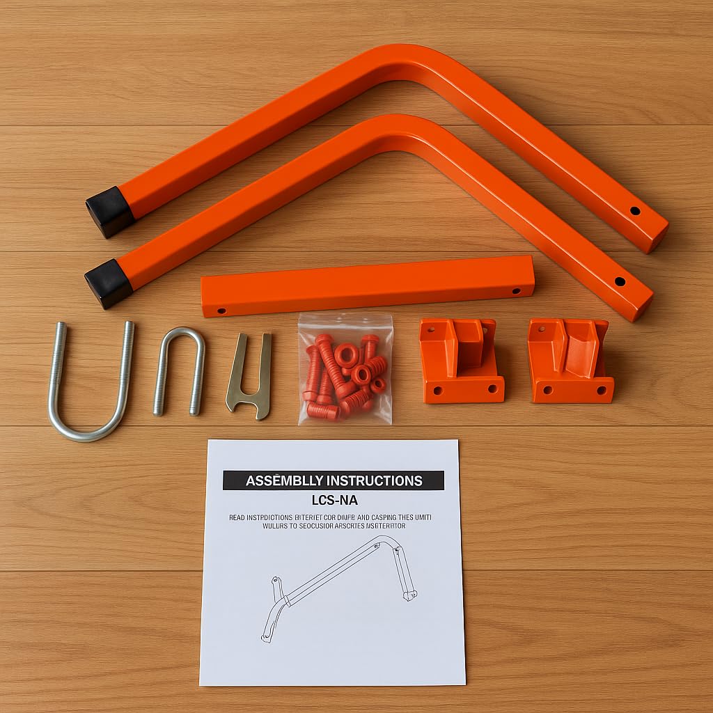 Mr Ironstone Extension Ladder Stabilizer for Roof Gutter & Wall, Sturdy Ladder Standoff Stabilizer with Non-Slip Rubber, Ladder Accessories Ladder Stand Off with U Bolt, Weight Capacity Up to 500LBS customer photo 2
