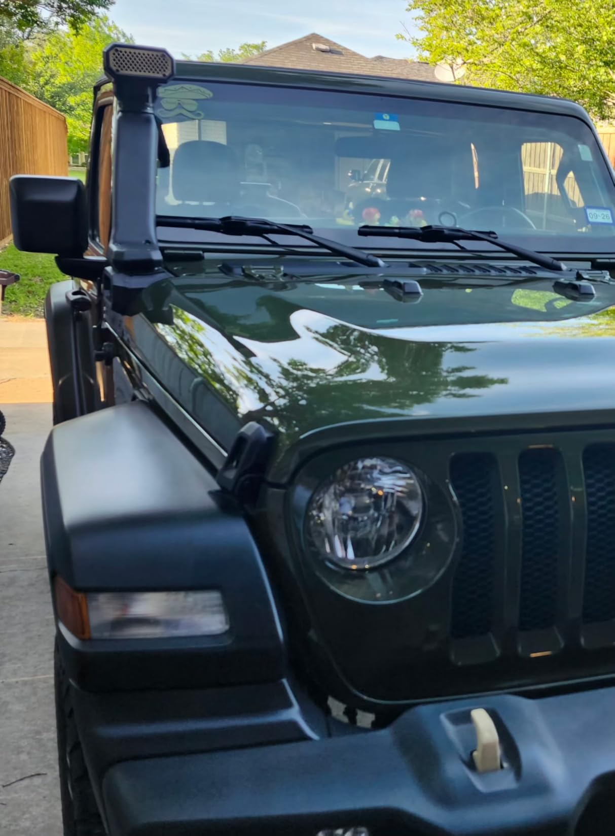 Car Snorkel Kit Fit for Jeep Wrangler 2018-2023 JL, Cold Air Ram Intake Snorkel Kit OffRoad 2.0L 3.6L, for Jeep Gladiator 2020-2023 customer photo 1