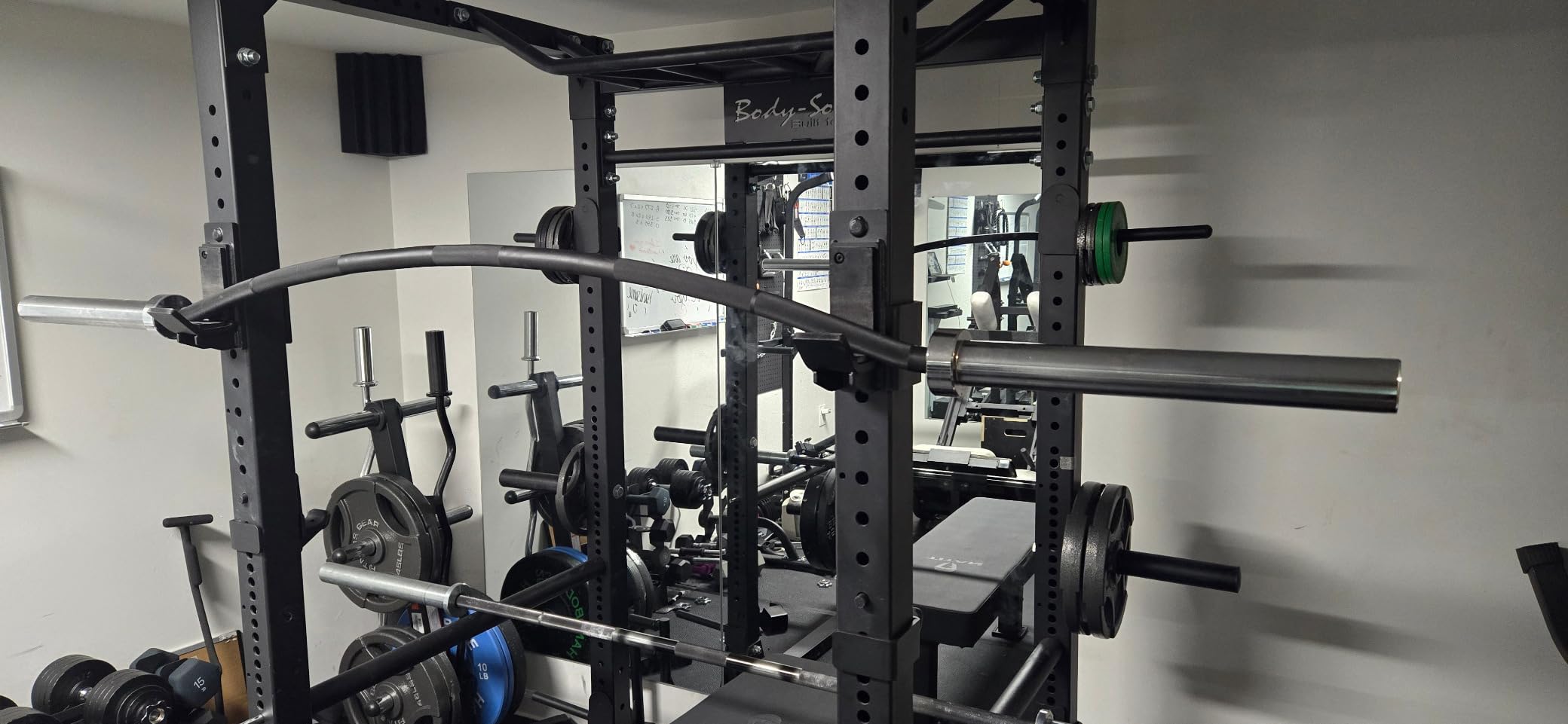 7FT Olympic Cambered Barbell Bar Load 1000LBS Capacity Available Men's Barbell with Hard Chrome Sleeves for 2