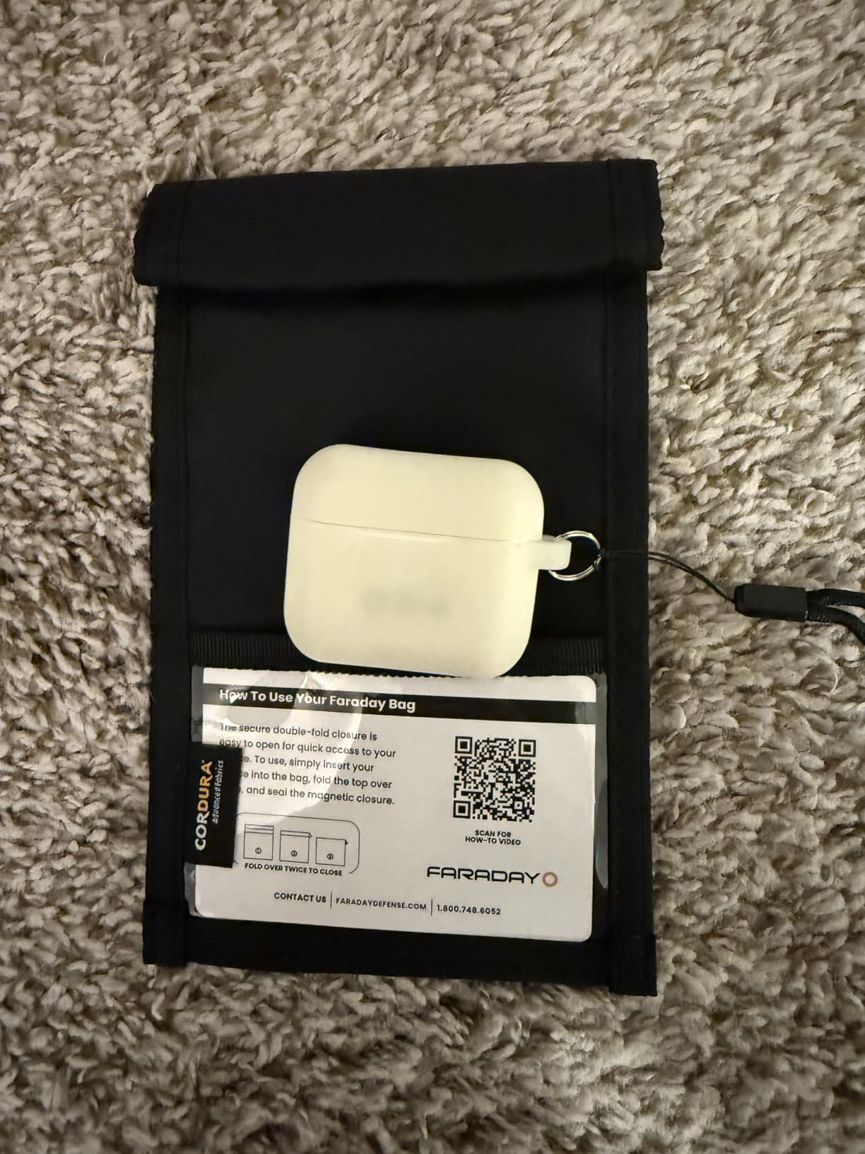 Faraday Defense Faraday Bag Jacket Pro for Phones | Magnetic Closure, Shielding - Law Enforcement & Military, Travel & Data Security, Privacy, Anti-Tracking Anti-Hacking Black (Phone Vertical) customer photo 2
