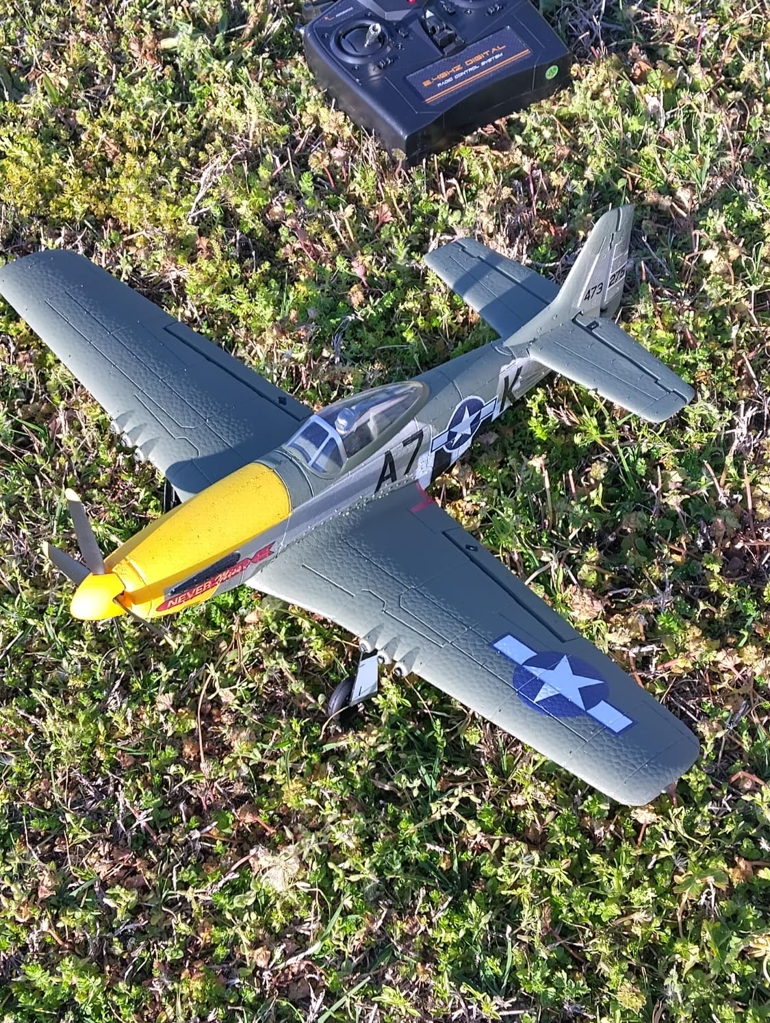 3 Channel RC Plane P-51D Mustang Ready to Fly 2.4GHz 6-axis Gyro Stabilizer customer photo 2