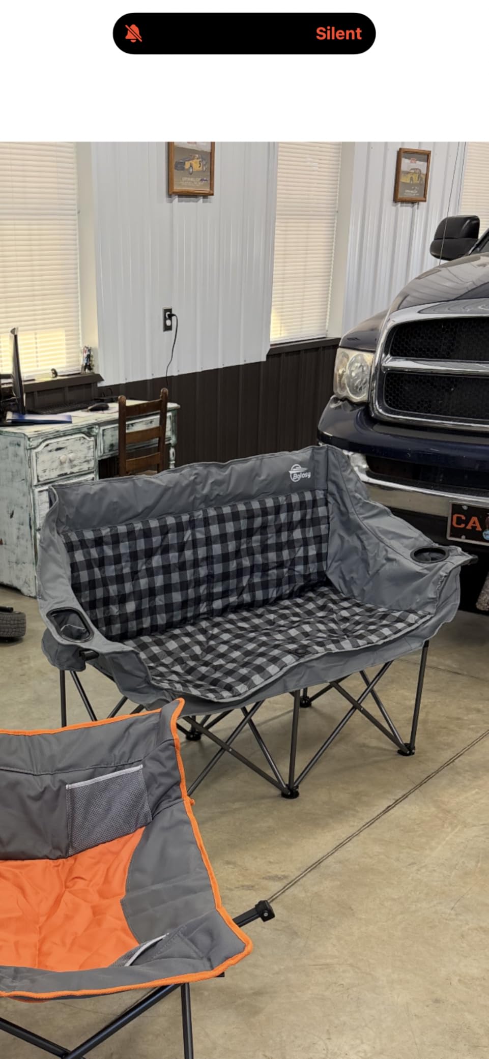 Bolosy Oversized XL Camping Chairs for Adults Heavy Duty Support 500 lbs Outdoor Folding Chairs Padded Portable Lawn Chairs Camp Chairs with Cup Holder customer photo 2