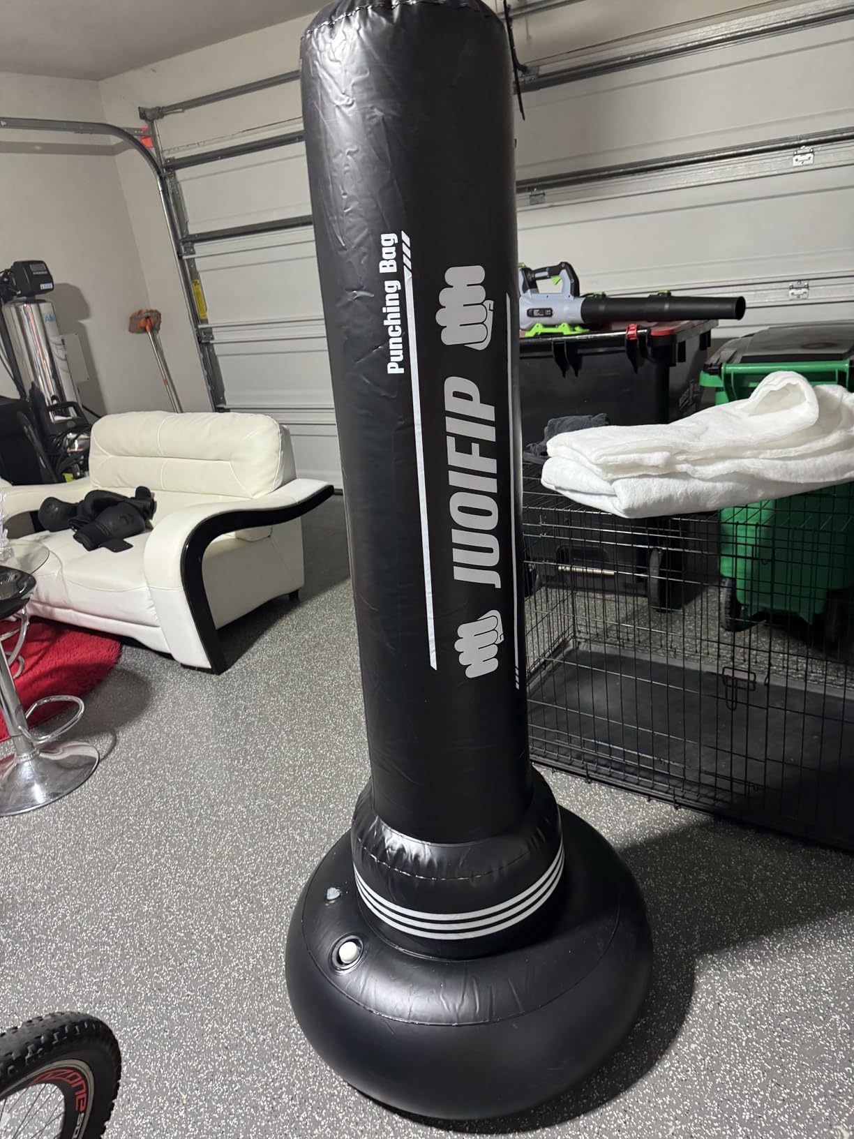 Freestanding Punching Bag with Stand, Men Standing Kickboxing Bag, Heavy Boxing for Adult Teens, Suitable for MMA Dummy Karate Home Gym Training Equipment customer photo 2