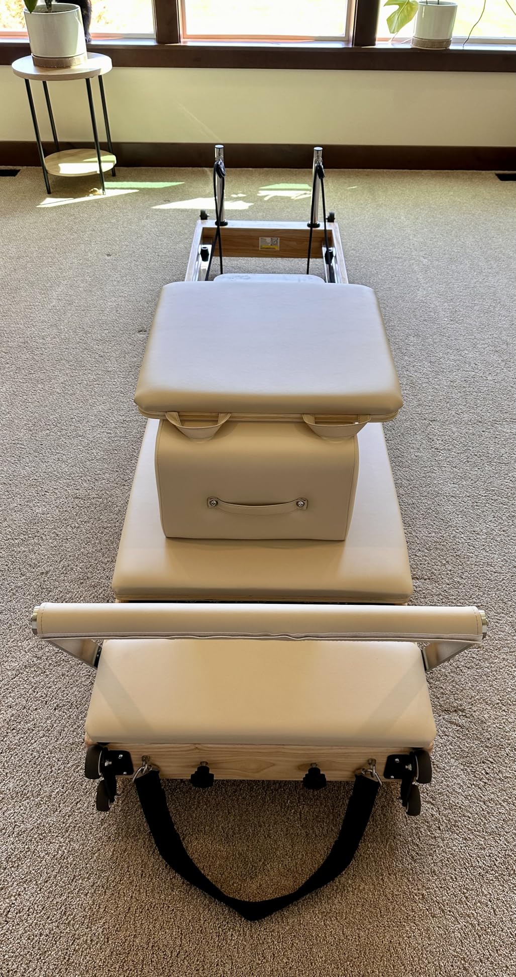 Pilates Reformer Machine, Wood Foldable Pilates Machine Equipment for Home Workout customer photo 1