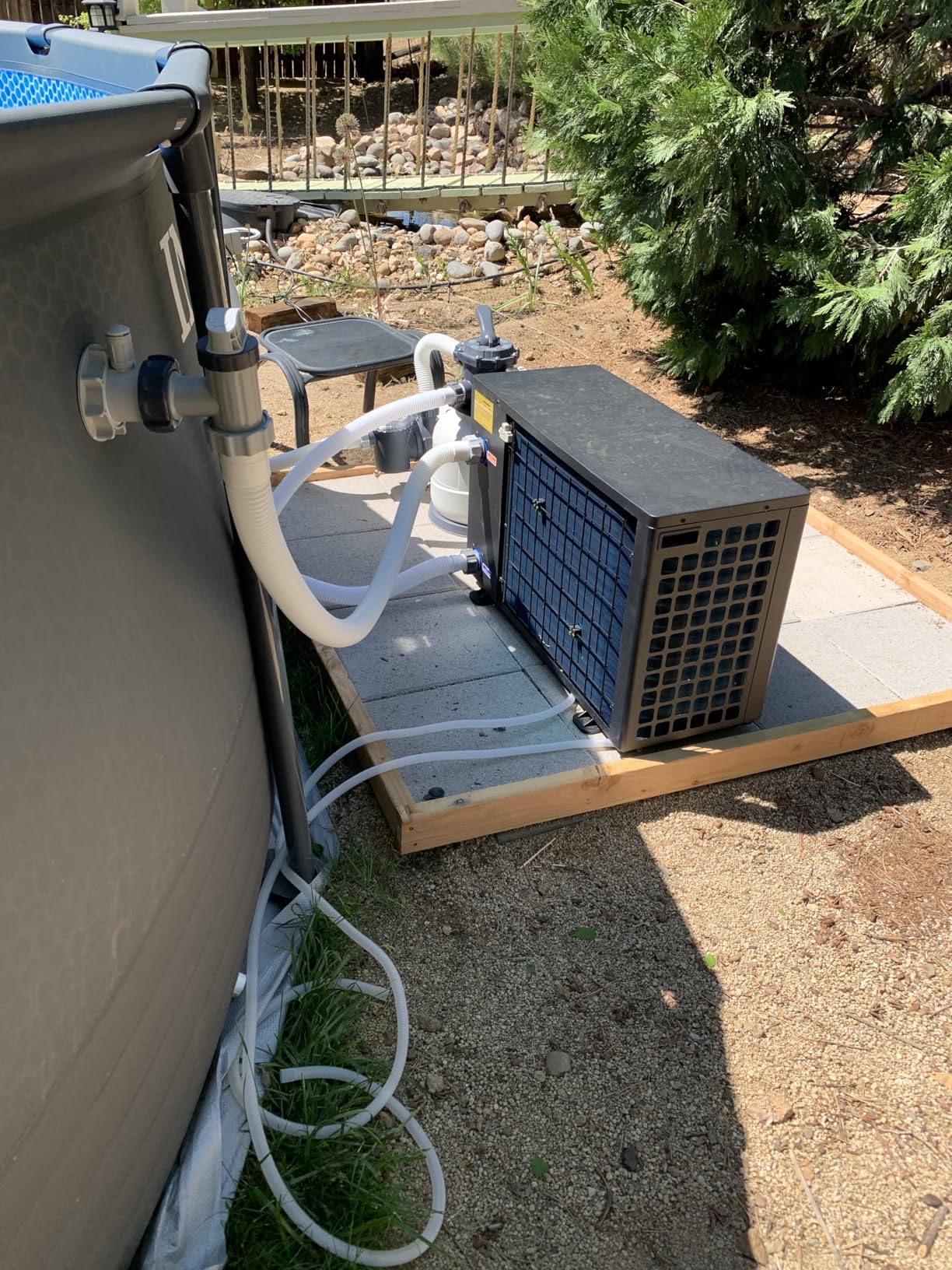 Pool Heat Pump 16000 BTU, Electric Pool Heater for Above Ground Pools up to 5500 Gallons, Energy Efficient Heat Pump Pool Heater with WiFi Control,110V- V5 customer photo 2