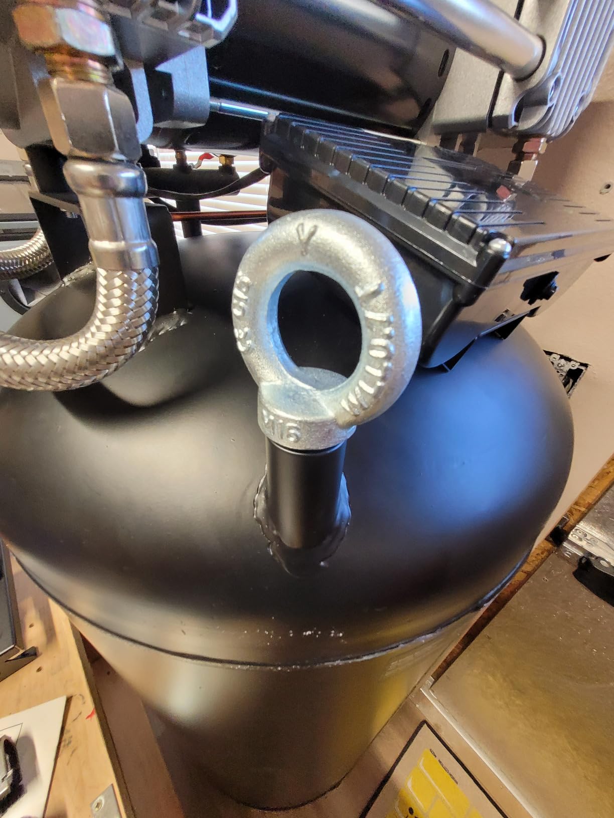 VEVOR 80 Gallon Air Compressor, 145PSI Oil Free Stationary Compressor Tank, 6.5HP 15.5SCFM@90 PSI customer photo 2