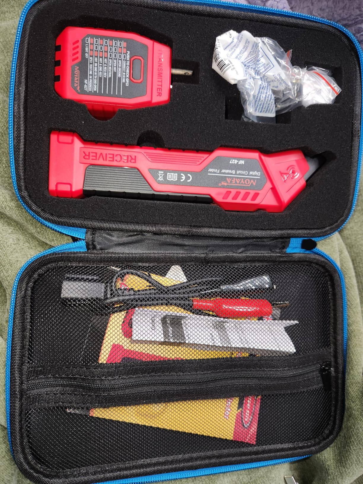 NOYAFA NF-827 Circuit Breaker Finder Tool with 3 Accessories & GFCI Outlet Tester, 90-120V AC Circuit Breaker Finder, Quickly Identify NCV Circuit Tester with Storage Case, Sensitivity Adjustment customer photo 1
