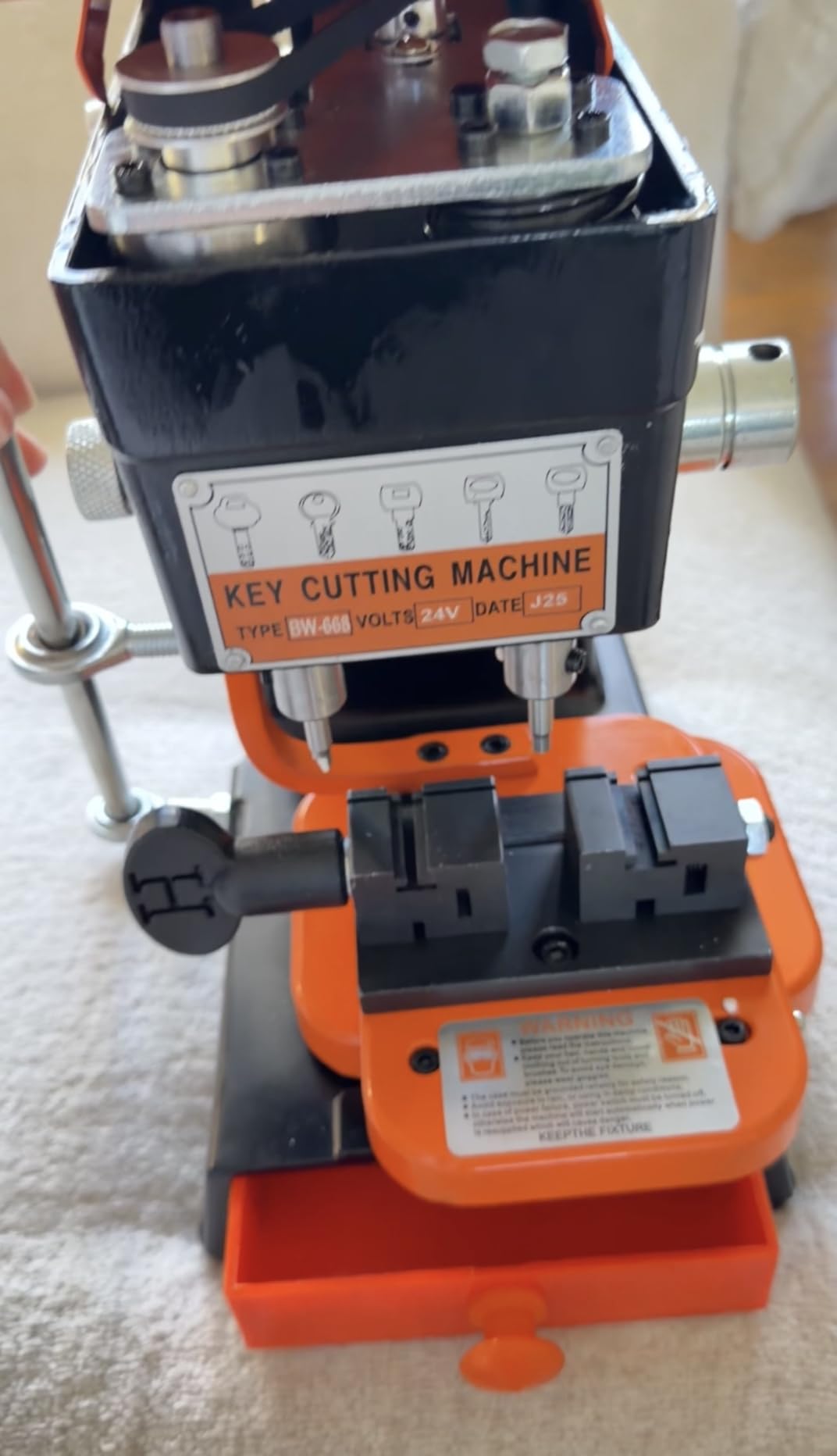 120W 60Hz Cutter Cutting Machine Manual Duplicator Copy Machine Vertical Copy Drill Machines with Copper Core Adjustable Motor Speed 110V-220V customer photo 2