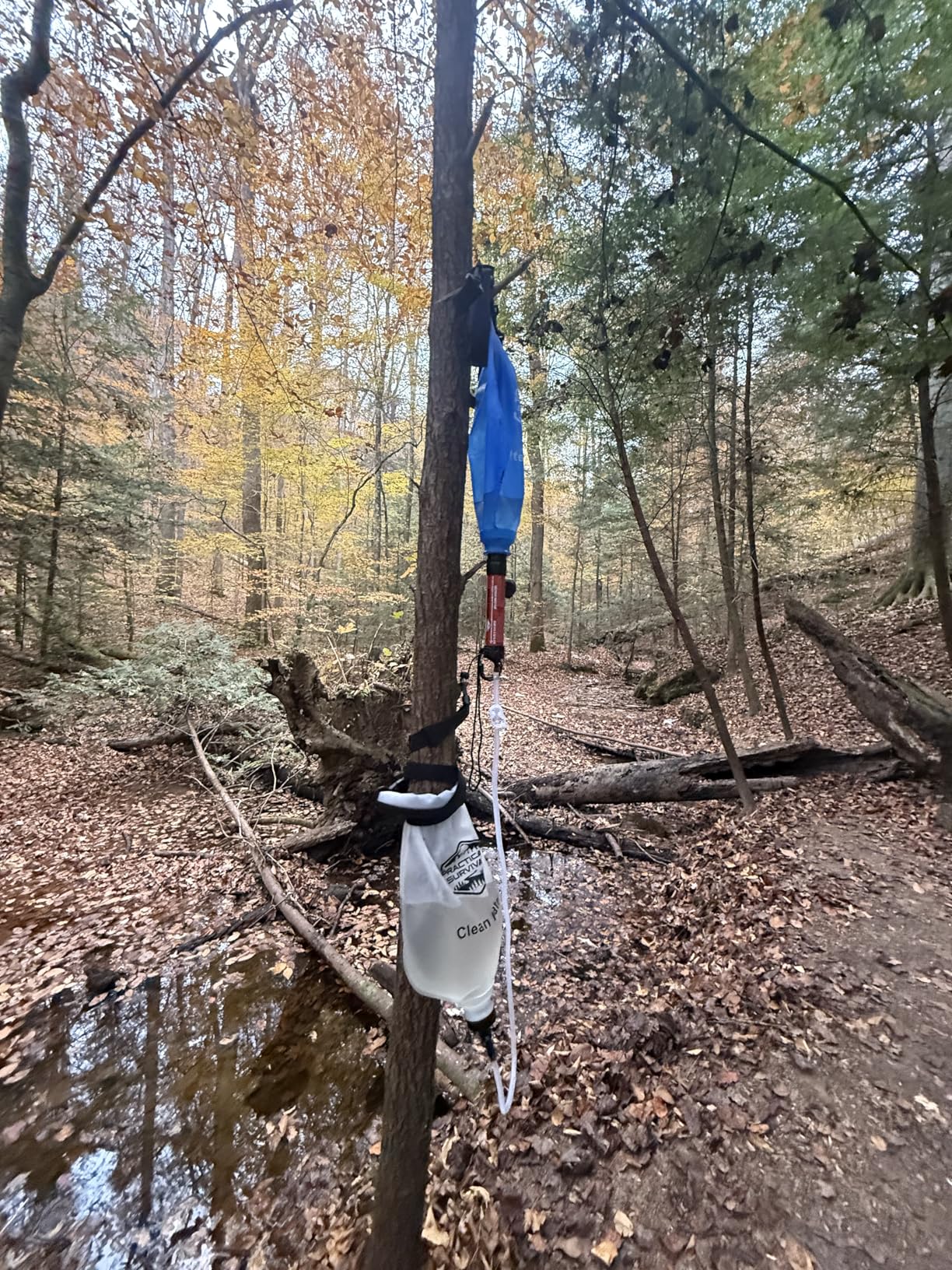 Gravity Water Filtration System - 2 High Capacity Lightweight Hanging Bags for Backpacking, Camping, Survival, Hiking, Hunting customer photo 1