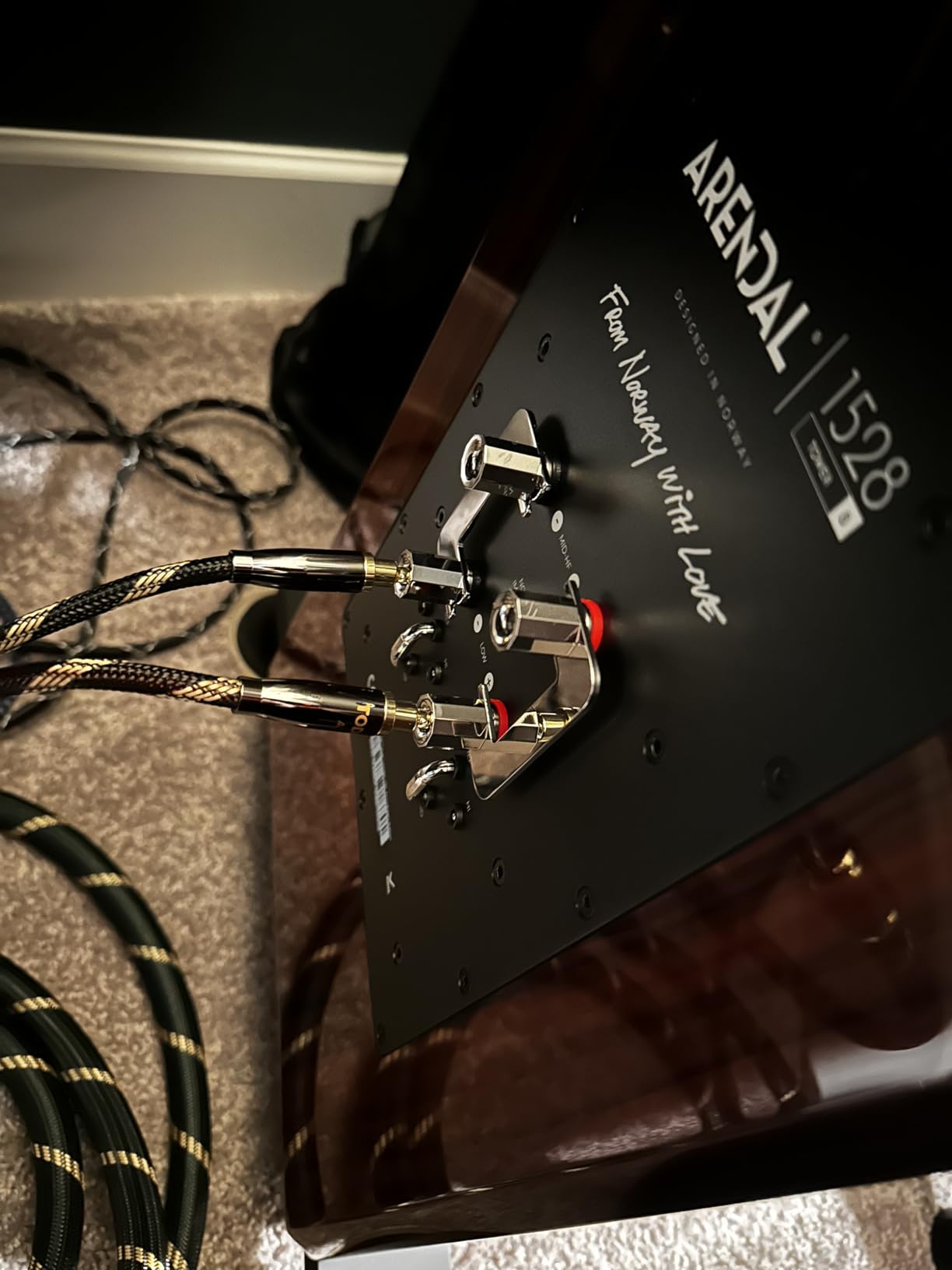 TODN Audiophile Speaker Cable with Banana Plugs and Spade Plugs for Audiophile, OCC-Core, Dual Shielded Banana Plug Audio Cables (6.5ft/2m, 1 Cable) customer photo 2