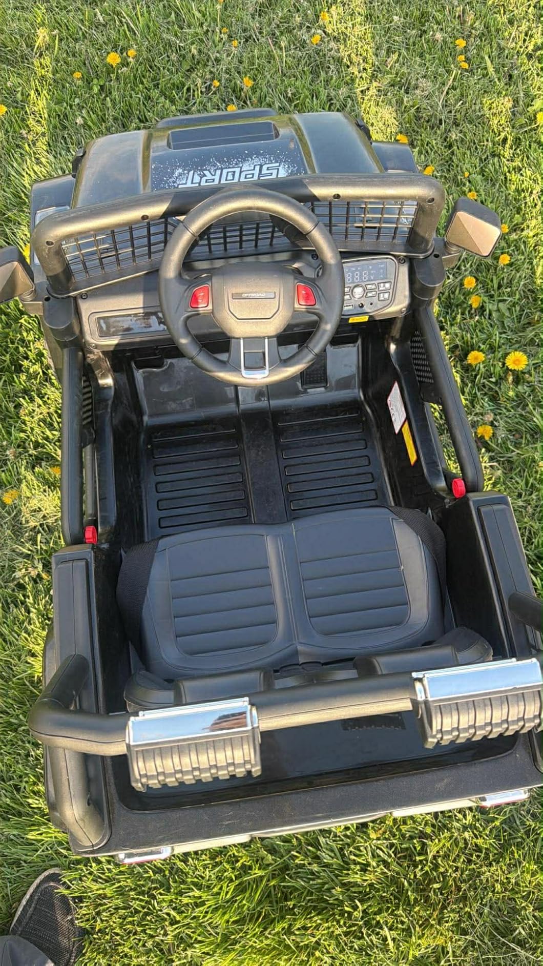 24V Ride On Jeep, Kids 2 Seater Ride On Car Truck w/4WD Motor, Remote Control, 3 Speed, Bluetooth Music, Spring Suspension, LED Light customer photo 1