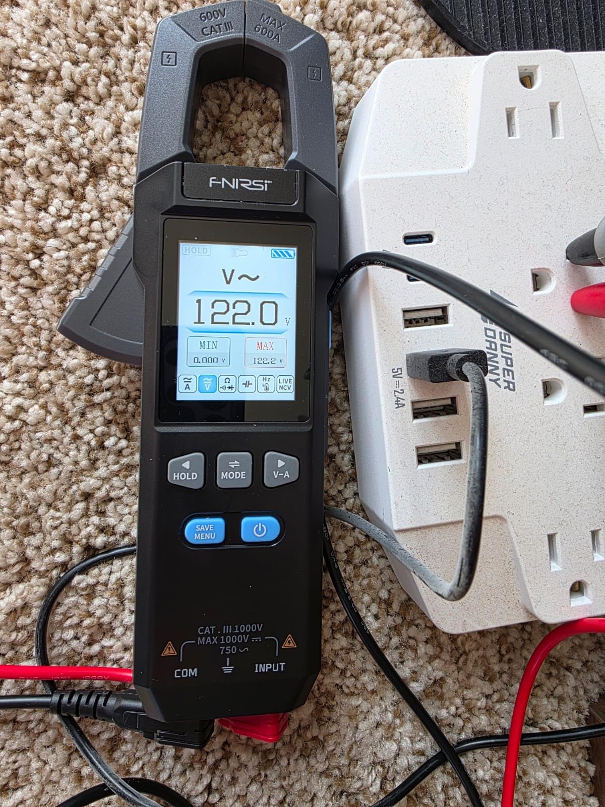 FNIRSI DMC-100 Digital Clamp Meter Multimeter 9999 Counts TRMS, 600A Curve Recording Rechargeable Amp Meter, Measures NCV, AC/DC Voltage Current, Continuity Capacitance Diode Resistance, Temperature customer photo 2