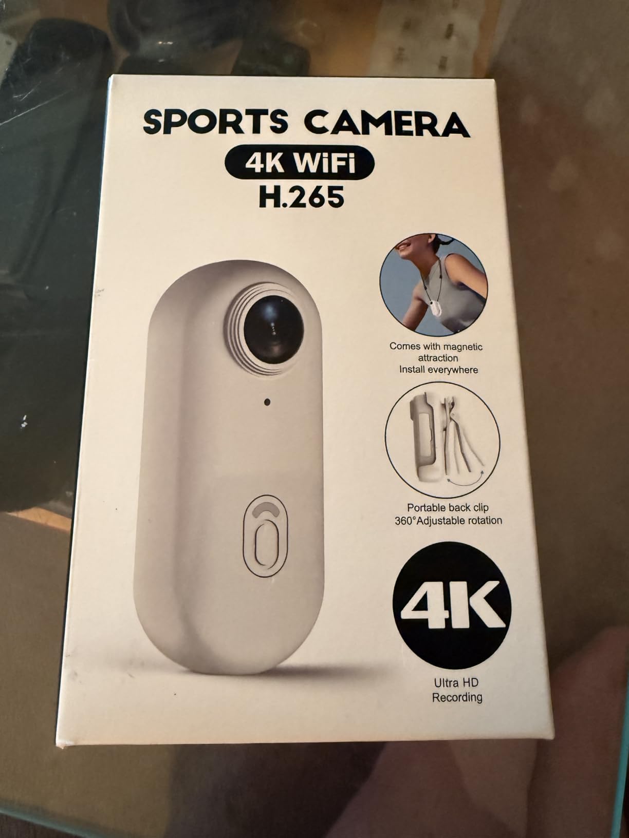 4K Mini WiFi Action Camera 128GB Thumb POV Portable Body Cam Wearable Video Recorder with IPX7 Waterproof Underwater Camcorder, Helmet Mount, Magnetic Sport DV for Bike Cycling customer photo 2