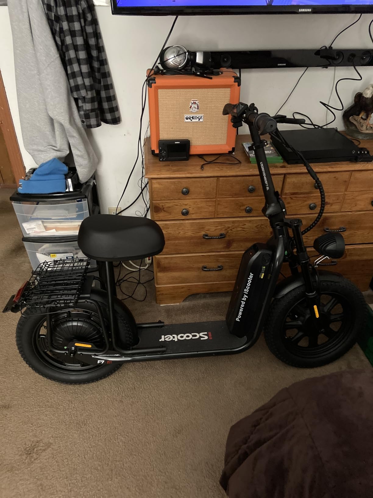 iScooter F7 Electric Scooter Adults, 1000W Powerful Motor, 28 MPH Top Speed & 45 Miles Range, 16'' Fat Tire Scooter for Adults, Detachable Seat & Adjustable Handlebar & APP Electric Scooter with Seat customer photo 2