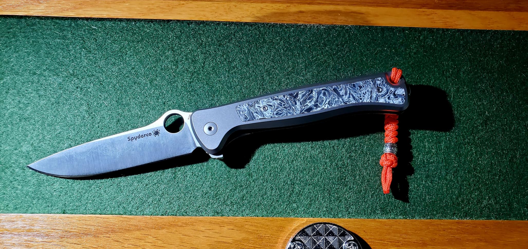 Spyderco Slym Ultralight Folding Knife - M390 Steel Blade with Titanium/Carbon Fiber Handle, R.I.L Lock, PlainEdge - C271TIP customer photo 2