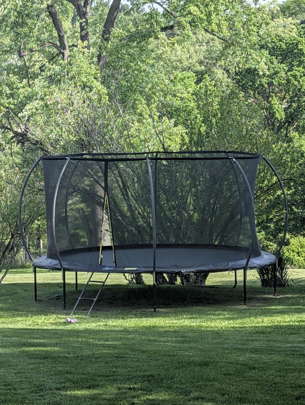 Gigu 10FT 12FT 14FT 15FT 16FT Recreational Trampolines with Enclosure Net and Ladder and Anti-Rust Coating, ASTM Approved customer photo 1