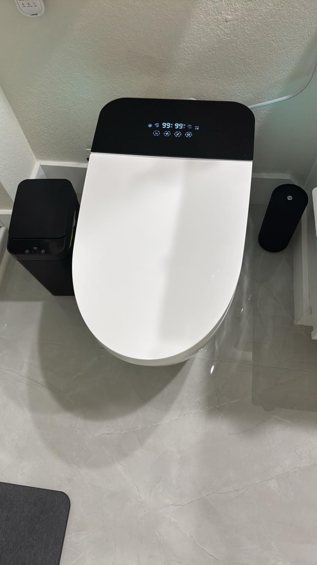 TDH Luxury Smart Toilet, Heated Seat with Warm Water Sprayer & Dryer, Walk Away Auto Flush and Close, One Piece Toilet for Bathrooms with Remote Control customer photo 1