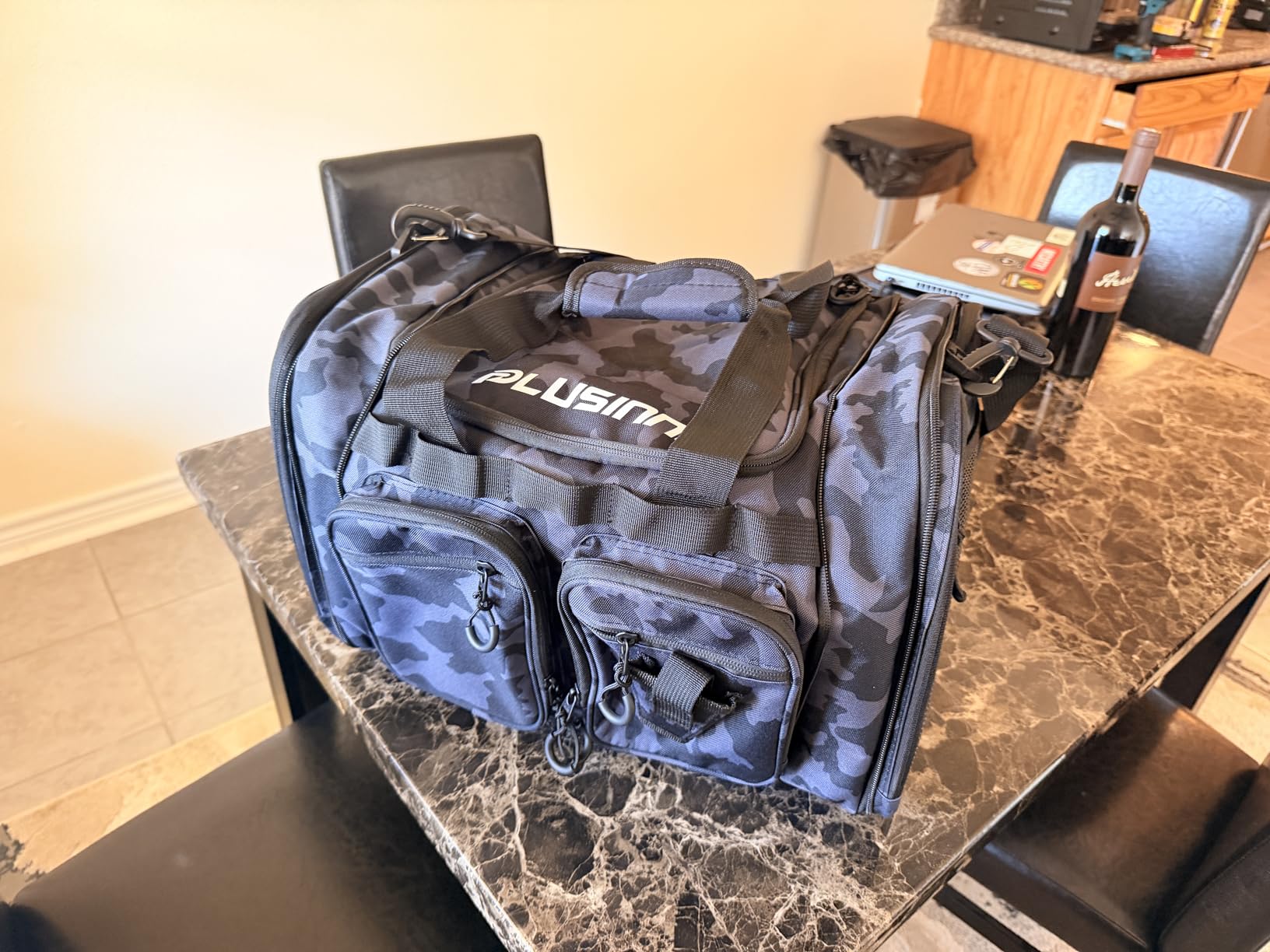 PLUSINNO Tackle Bag - Expandable Fishing Bag for Saltwater & Freshwater - Water Resistant Fishing Gear Shoulder Bag For Men, All-purpose Carrying Bags for Outdoors customer photo 2