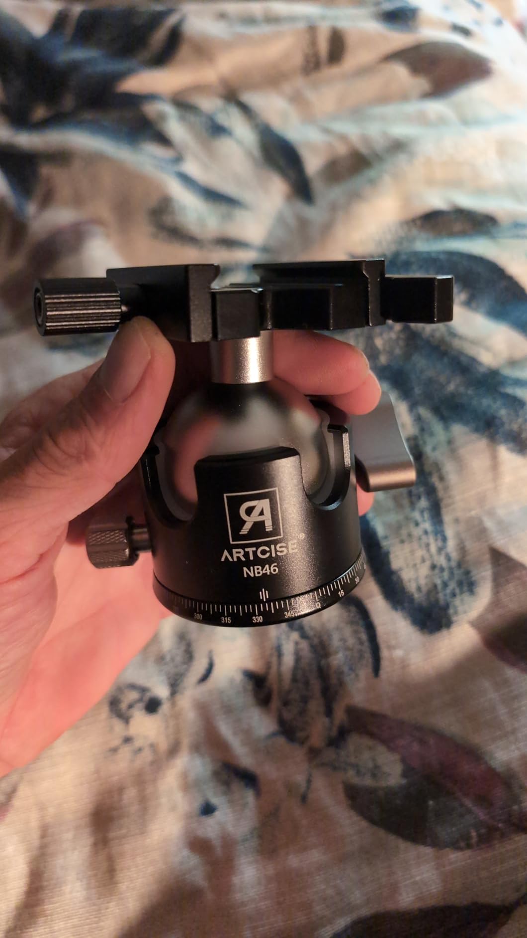 46mm Low Profile Tripod Ball Head with Lever Release ARTCISE Heavy Duty Ball Head Camera Ball Head with Arca Swiss Quick Release Plate for Camera Tripod Monopod DSLR Camcorder Telescope Max Load 55lbs customer photo 1