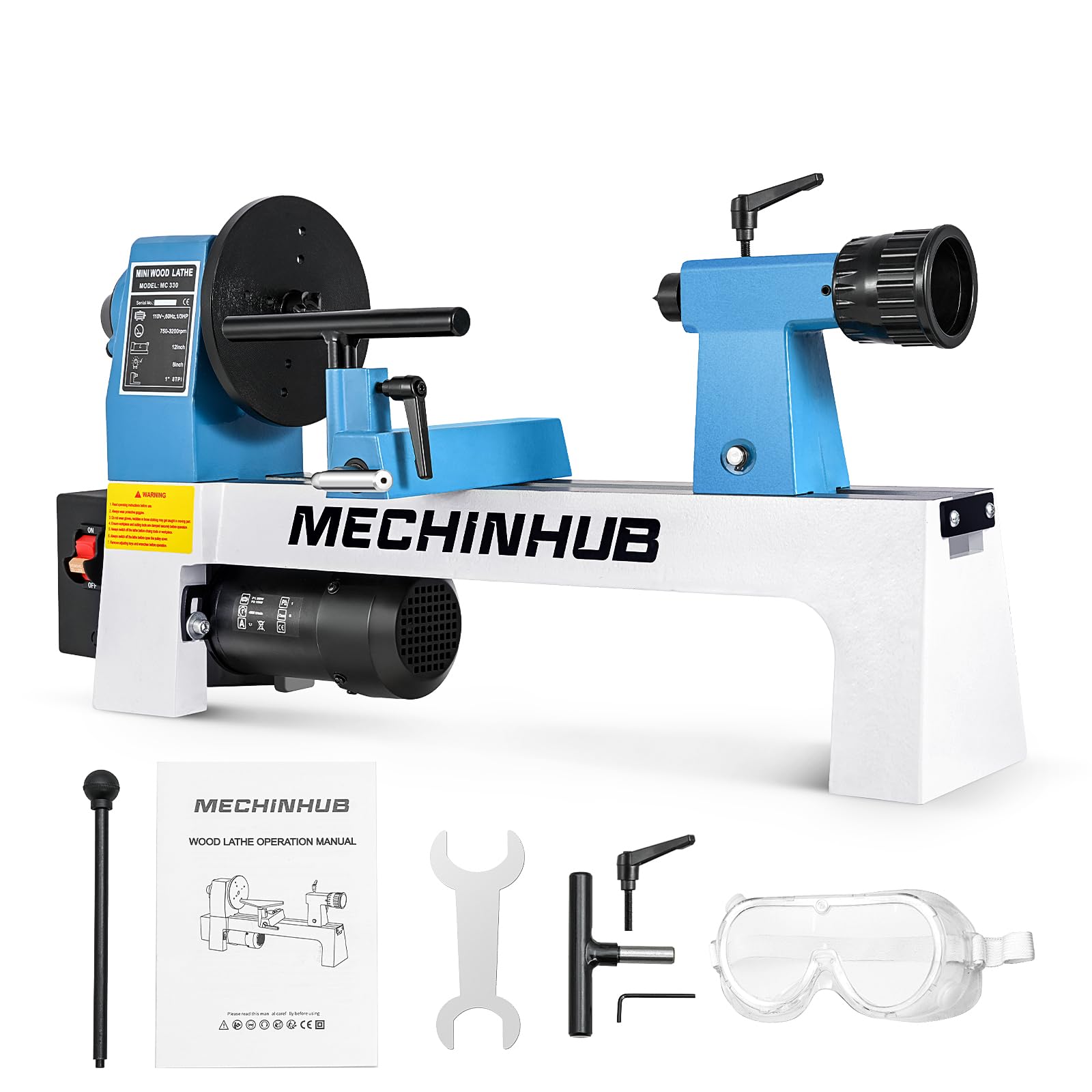 Mini Benchtop Wood Lathe, 8