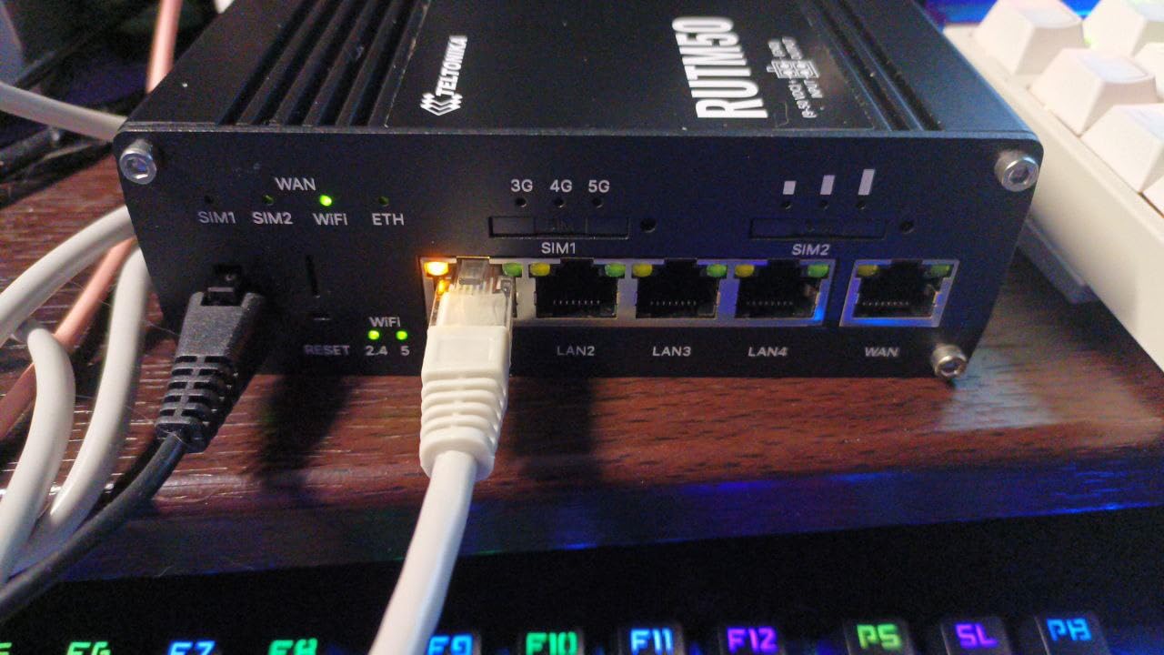 Teltonika RUTM50 5G Industrial Router - Dual SIM Failover, WiFi 5, Gigabit Ethernet, VPN & RMS Support (RUTM50000000) customer photo 1