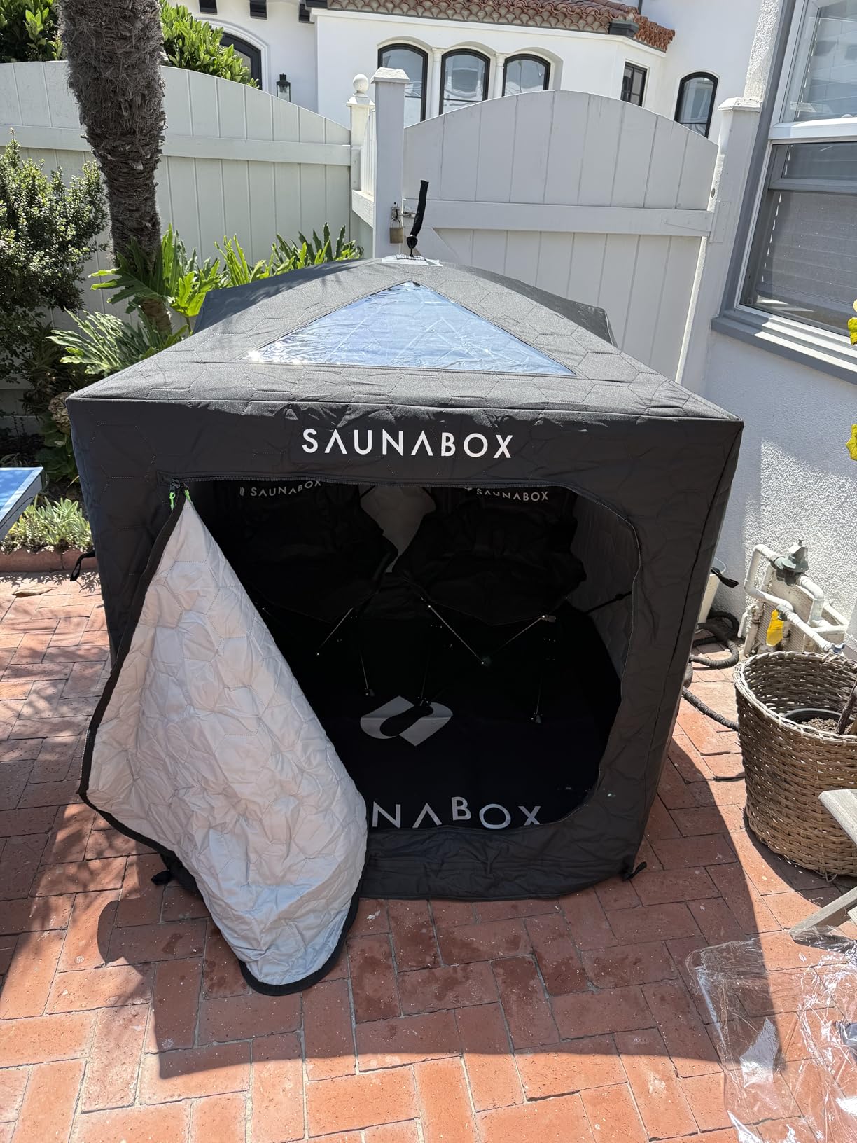 SAUNABOX® SmartSteam Kit Pro Portable Steam Sauna | Home Sauna Tent with Chair & Mat | Full Body Steam Therapy for Relaxation & Recovery | VOC-Free Materials customer photo 2