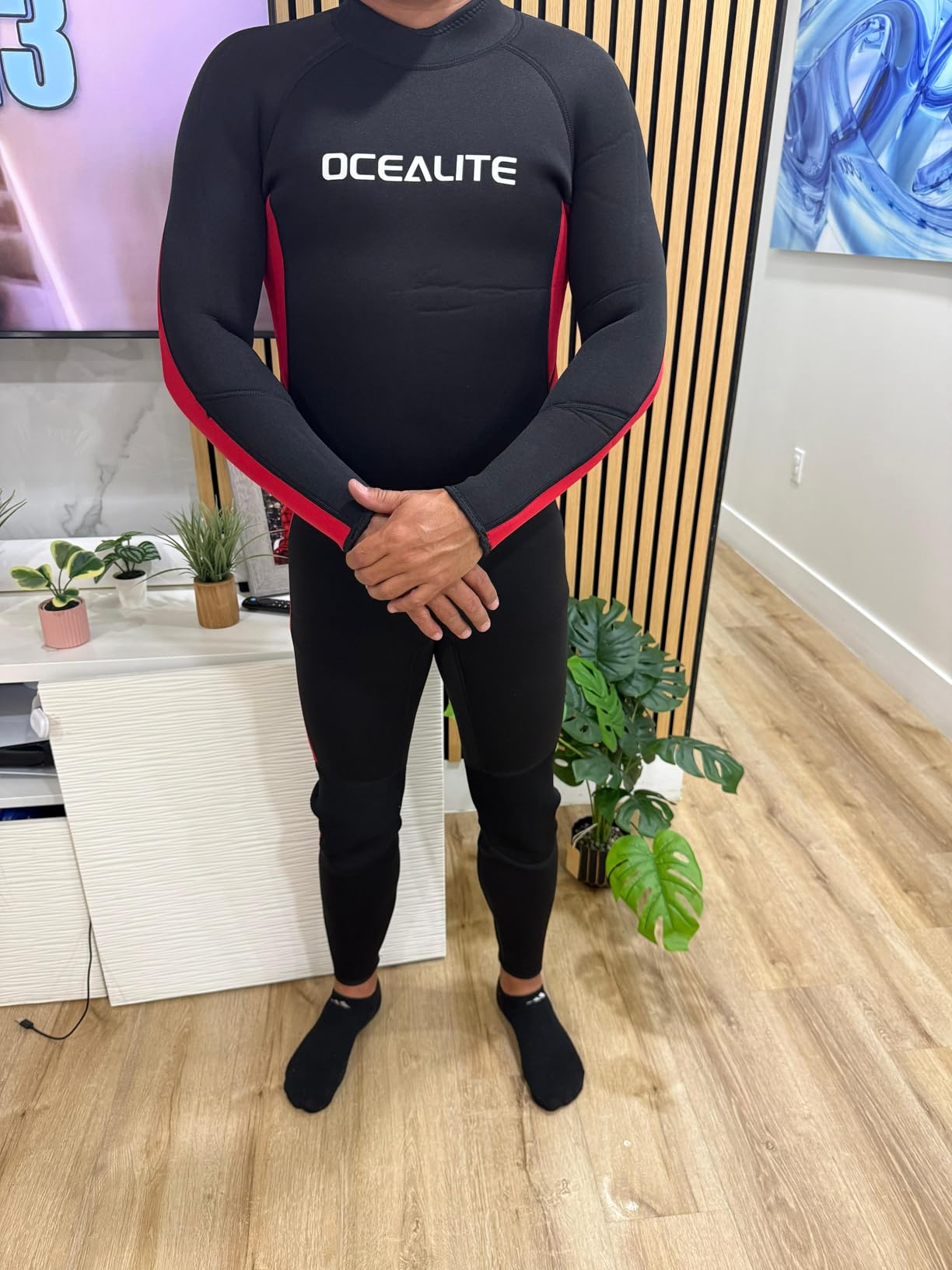 Full Wetsuits 5/4mm 4/3mm and 3mm Full Wetsuit for Mens Premium Neoprene Suits for Diving Snorkeling Surfing Swimming customer photo 1