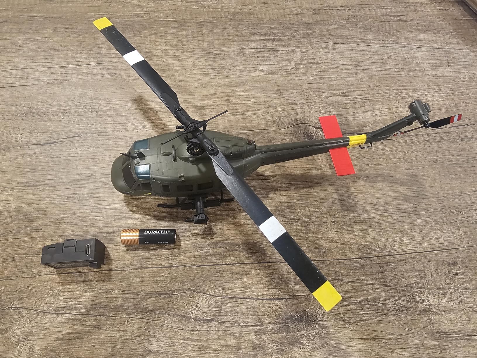 RC ERA C032 UH-1 Huey Helicopter - Remote Control Helicopters for Adult, 1/48 Scale 2.4G 6CH Gyro Stabilized Aircraft with Altitude Hold & Optical Flow,3D Stunt Drone (Green) customer photo 2