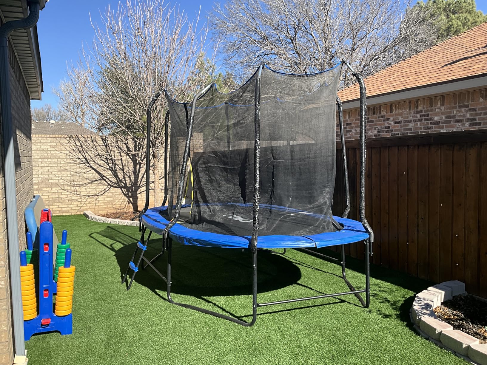ORCC Oval Outdoor Trampoline with Safety Net - Recreational Gymnastics Trampoline for Kids, Heavy-Duty Galvanized Steel Frame Yard Trampolines customer photo 1