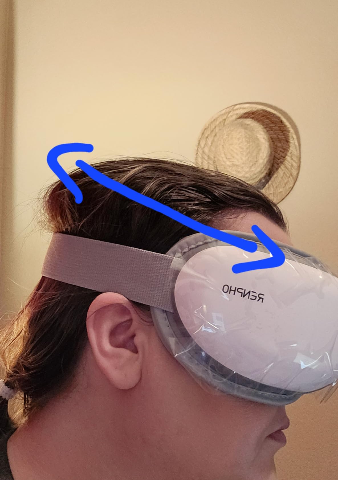 RENPHO Eyeris 1V Eye Massager with Voice Control, Heated Eye Mask, Headache Massager for Migraines with Bluetooth Music customer photo 1