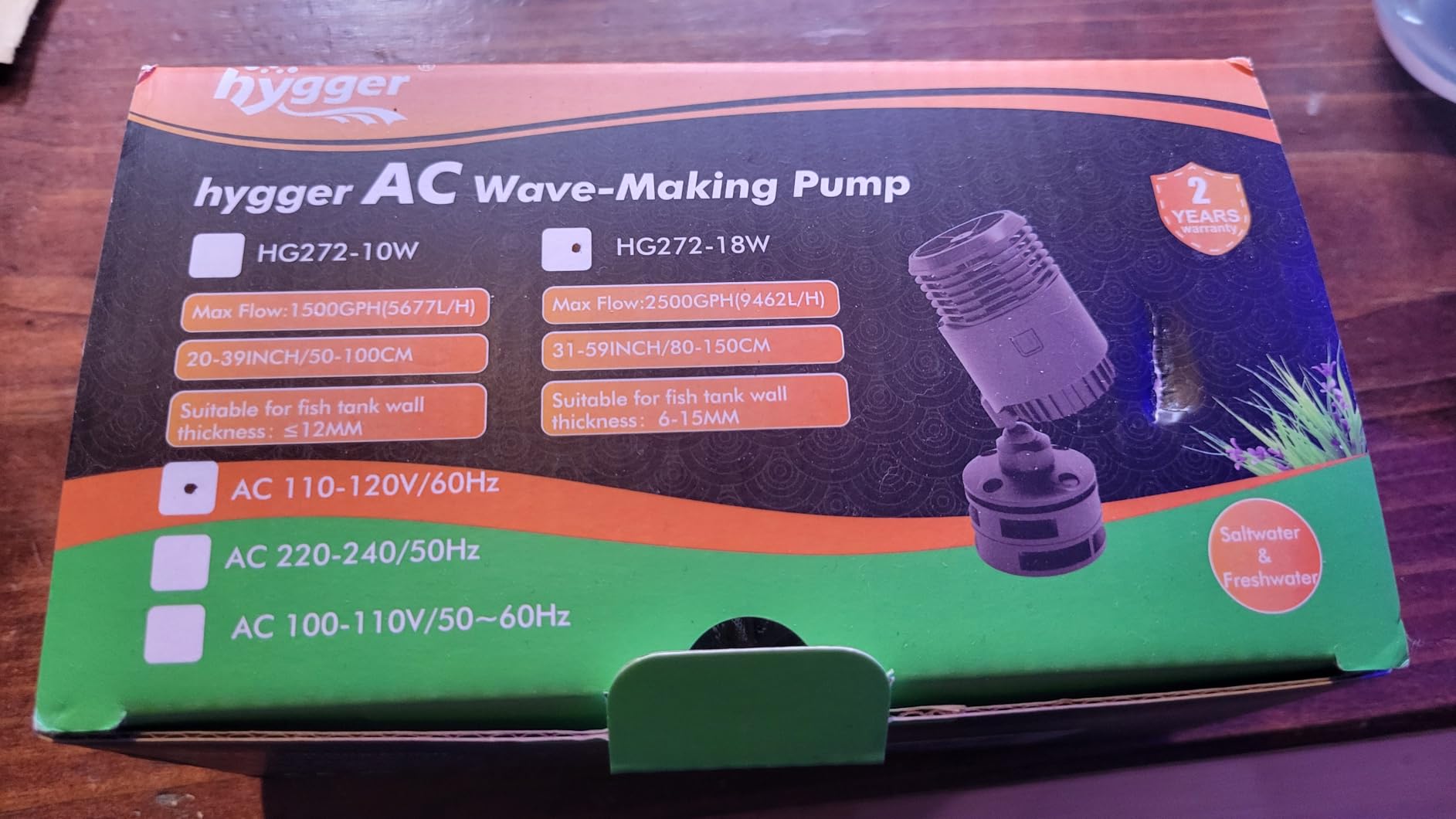 hygger Aquarium Wave Maker 4W 750GPH Submersible Water Circulation Pump with Magnetic Base, Quiet Rotating Powerhead for 5-15 Gallon Freshwater and Saltwater Tanks customer photo 1