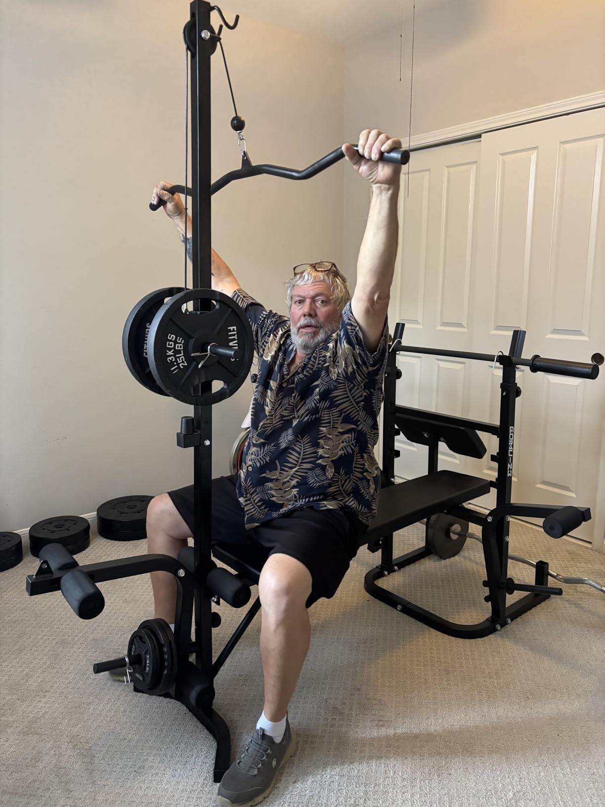 Z3 900LBS Olympic Weight Bench Set with Leg Extension, 9 in 1 Workout Press with Preacher Curl Pad and LAT Pulldown, Strength Training Bench for Home Gym customer photo 1