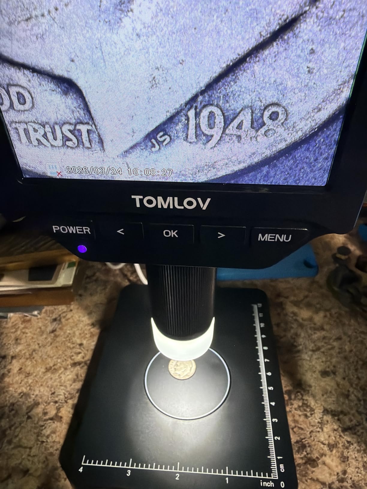 TOMLOV DM4W Microscope with Weighing Scale 4.3
