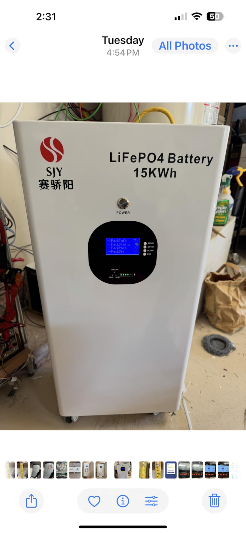 16kWh Lifepo4 48V(51.2V) 314Ah Lithium Battery, Build in 200A BMS Deep Cycle with CAN and RS485 Communication Interface customer photo 1