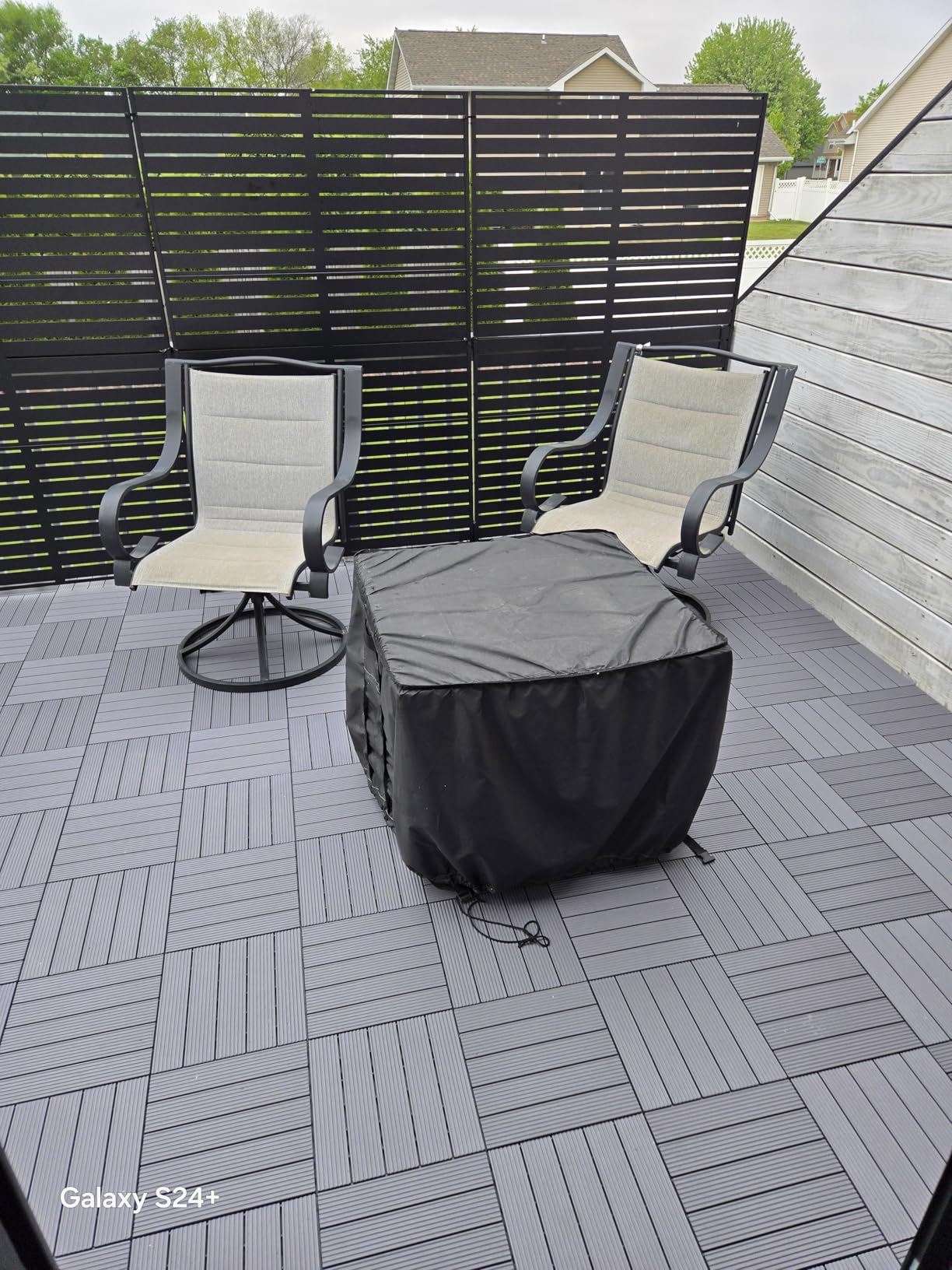 PrimeZone 54 PCS Plastic Interlocking Patio Deck Tiles - 12