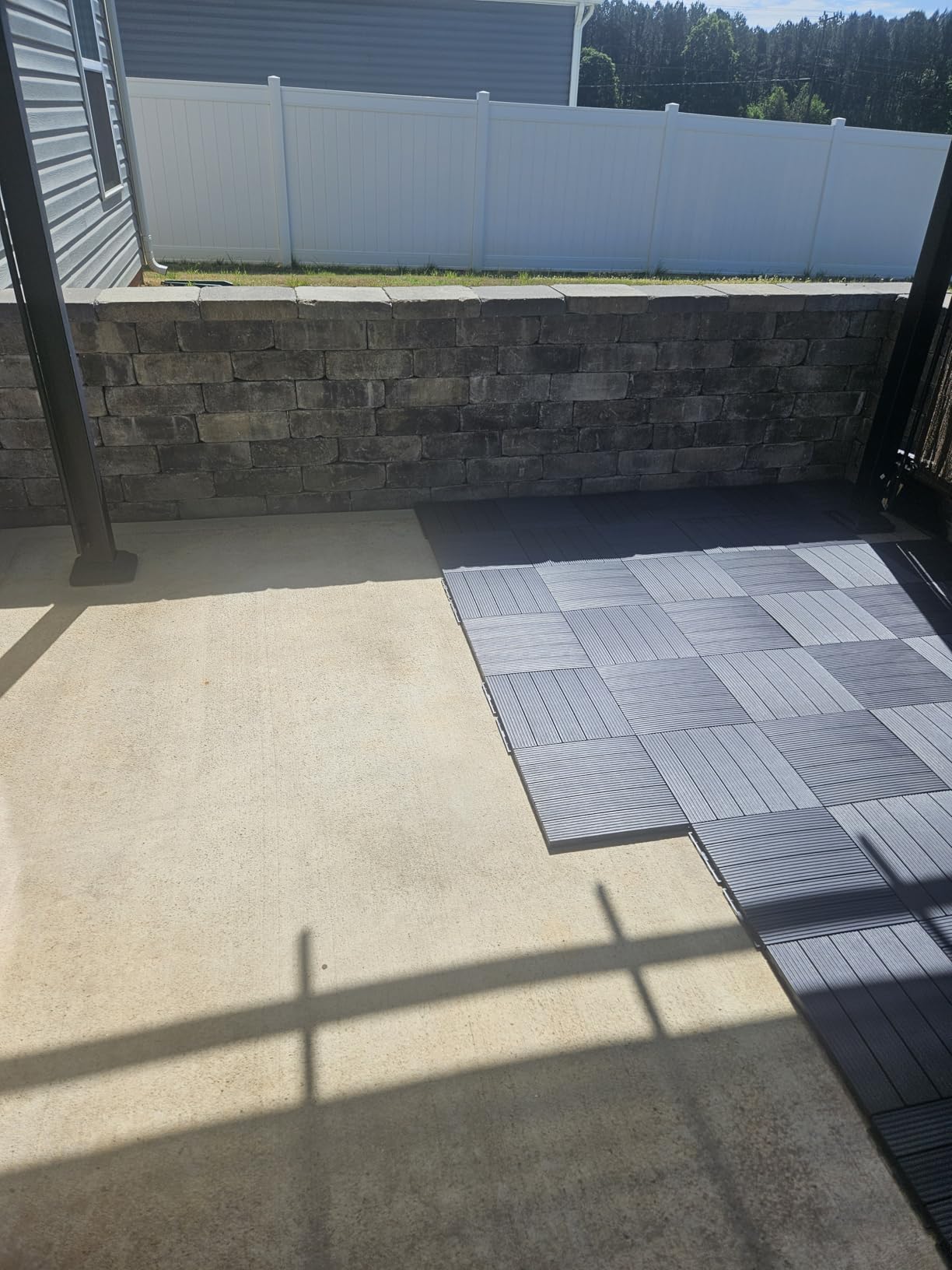 PrimeZone 54 PCS Plastic Interlocking Patio Deck Tiles - 12