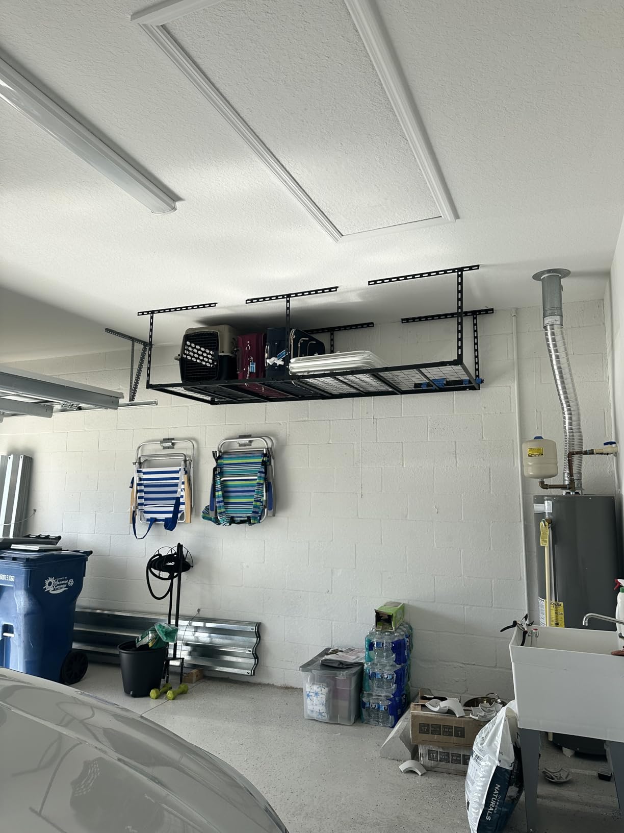 Jusgym 4X8FT Overhead Garage Storage Rack, 26