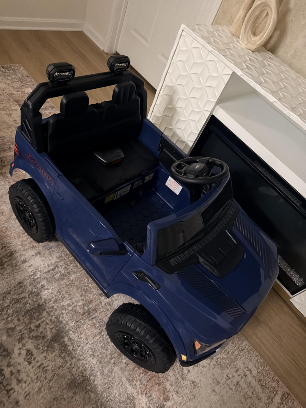 First Ride On 24V Ride on Toys for Big Kids, Licensed Ford F-150 Raptor 2 Seater Kids Ride on Car customer photo 1