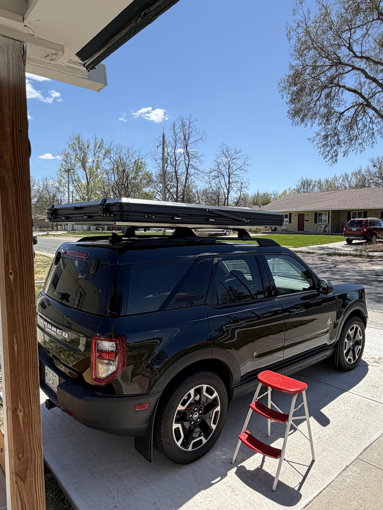 Rooftop Tent Hard Shell with Winter Thermal Layer, Solar Panel Roof top Tent Hardshell Suitable for Jeep SUV Truck Van, Camping Car 2 Person customer photo 2