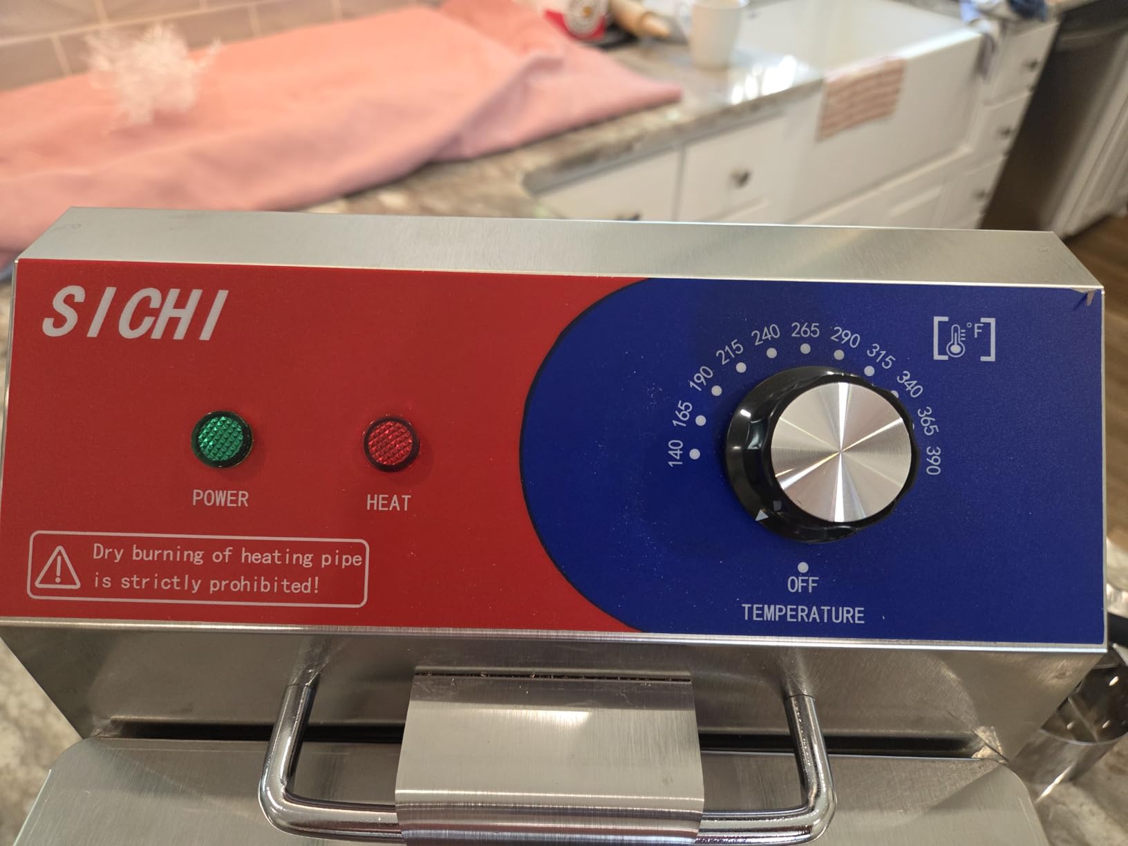Commercial Deep Fryer - 12 L Electric Deep Fryer with 6 L Basket, Commercial Deep Fryer with Basket, Stainless Steel Countertop Deep Fryer w/Adjustable Temperature and Restaurant Use customer photo 2