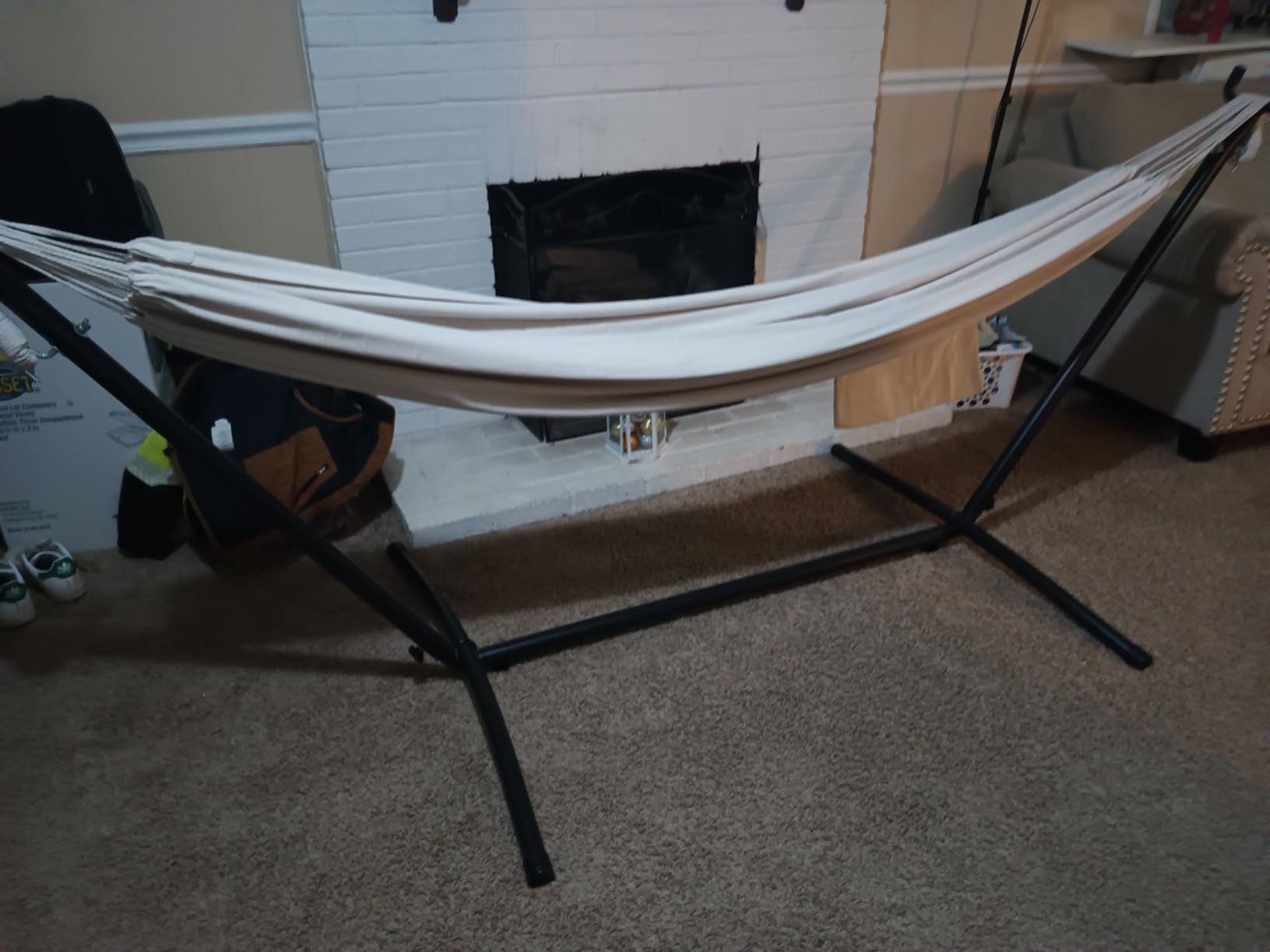 SZHLUX Hammock Stand Only, Heavy Duty Hammock Stand, Portable Steel Stand Only for Outdoor Patio or Indoor, 450LBS Weight Capacity customer photo 2