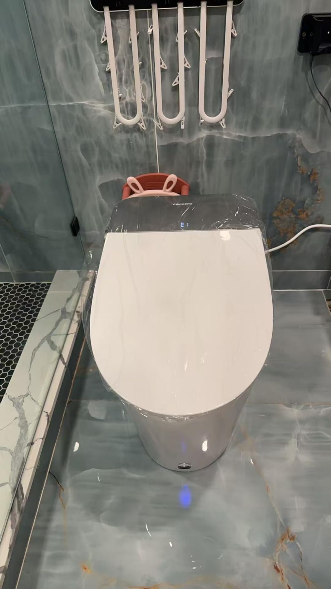 Casta Diva Smart Toilet with Bidet Built in, Auto Open/Close Lid, 1000g MaP Flush, Heated Seat & Foam Dispenser, Foot Sensor Auto Flush, Blackout Flush, Bidet Toilet with Tank Built in (CD-K030PRO) customer photo 1